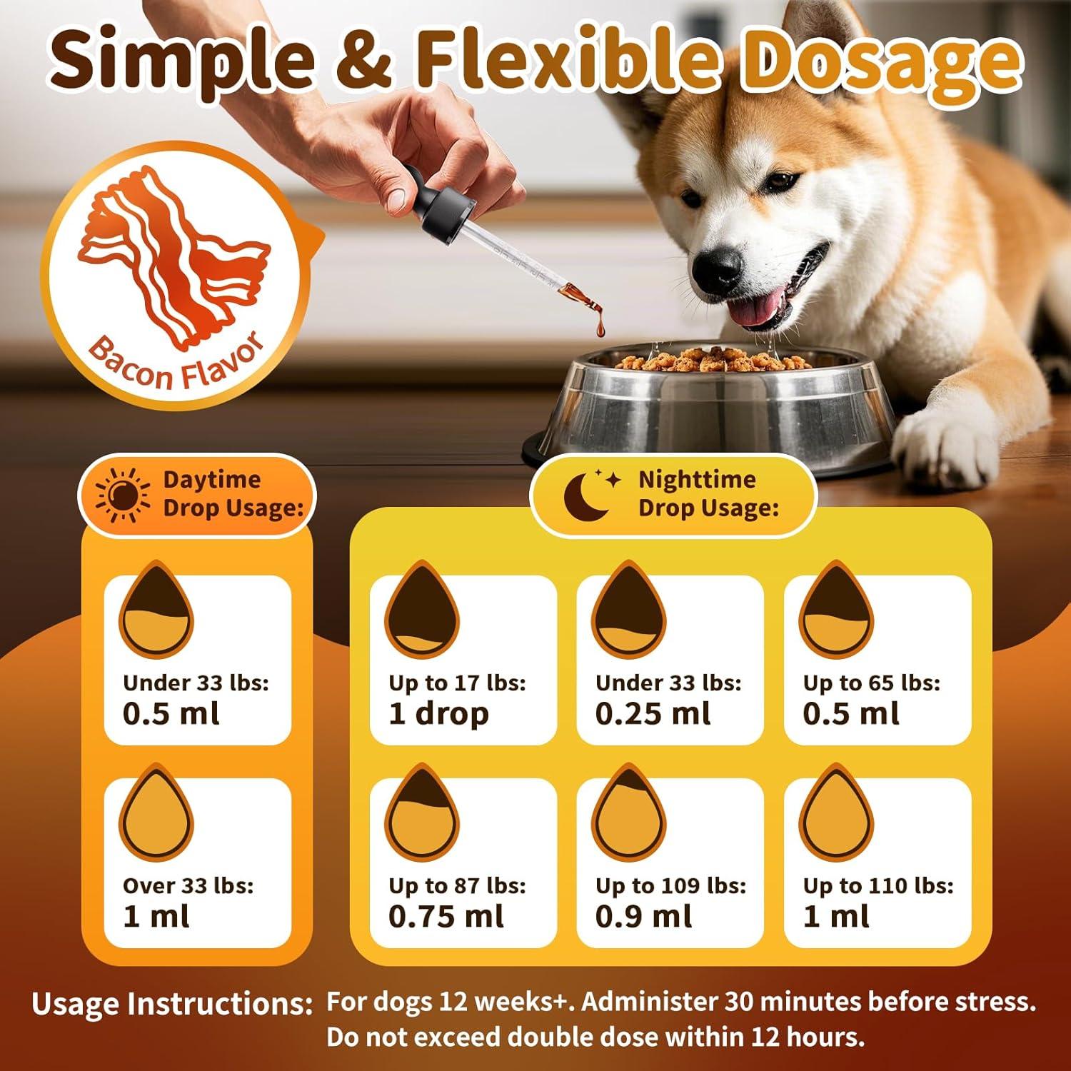 Gotas Calmantes para Perros POPPAW - Set de Melatonina 60ml