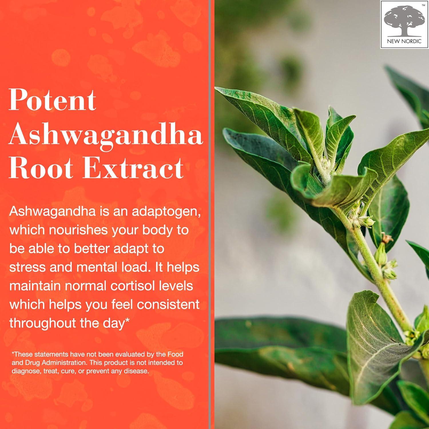Gominolas de Ashwagandha New Nordic 300 mg Sabor Mango Durazno 60 Unidades