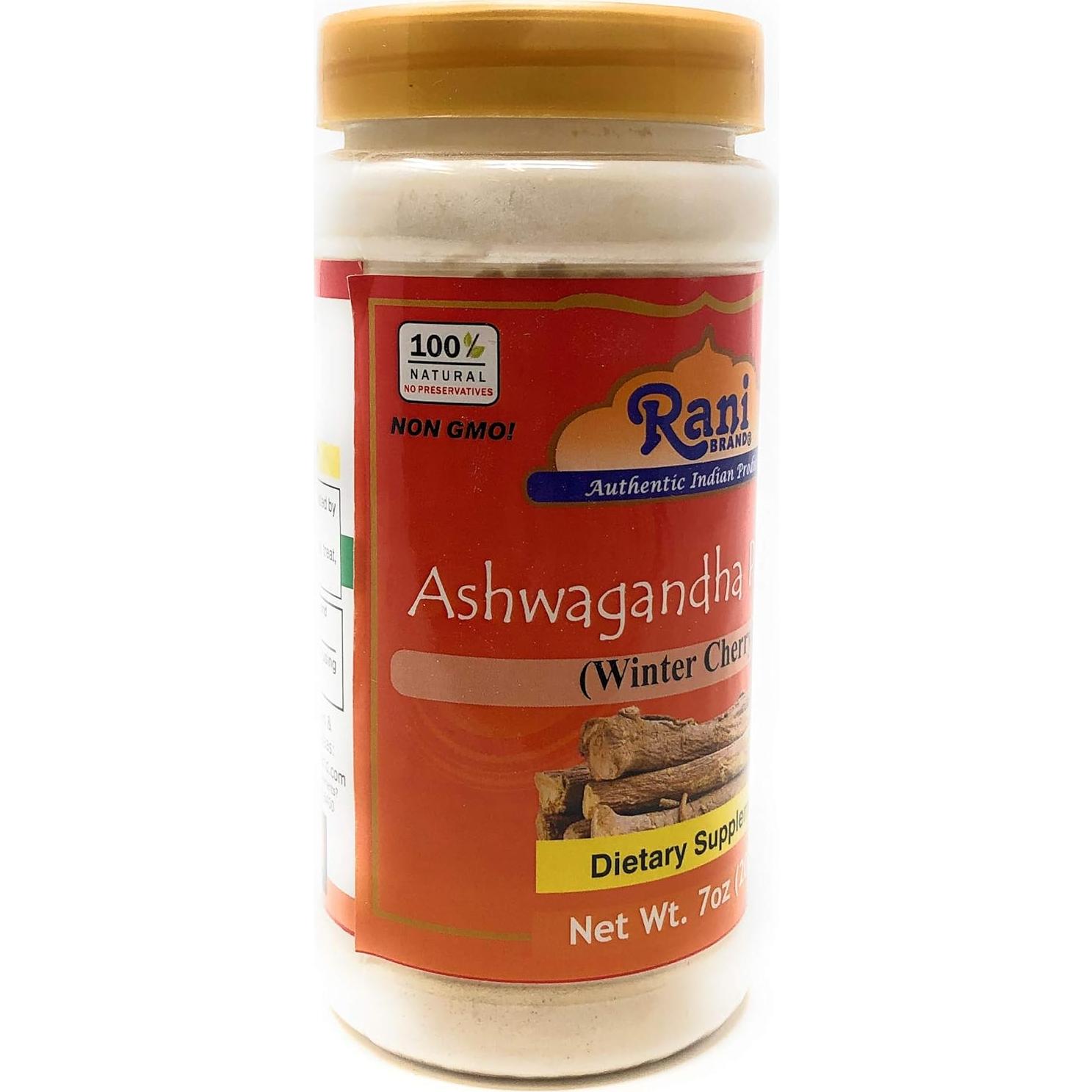 Polvo de Ashwagandha Rani 200g - Natural, Vegano, Sin Gluten