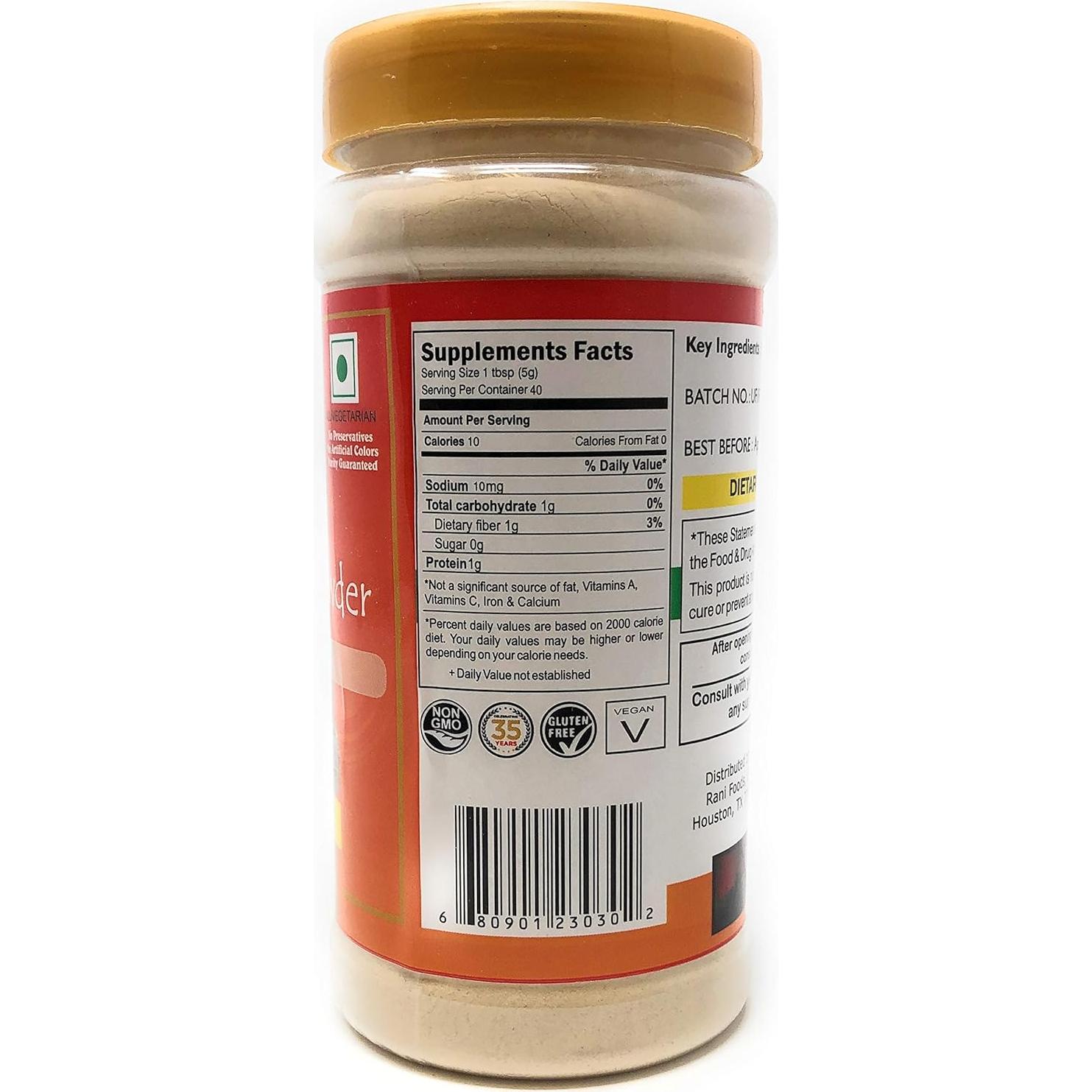 Polvo de Ashwagandha Rani 200g - Natural, Vegano, Sin Gluten