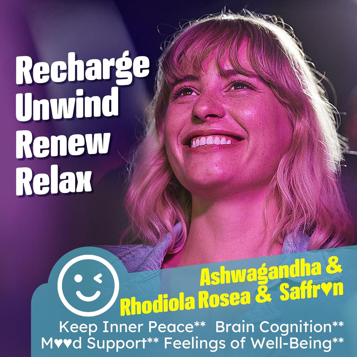 Gomitas de Ashwagandha NEVISS 200mg con Magnesio y B6