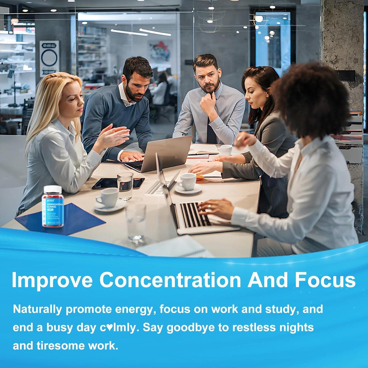 Gomitas de Ashwagandha NEVISS 200mg con Magnesio y B6