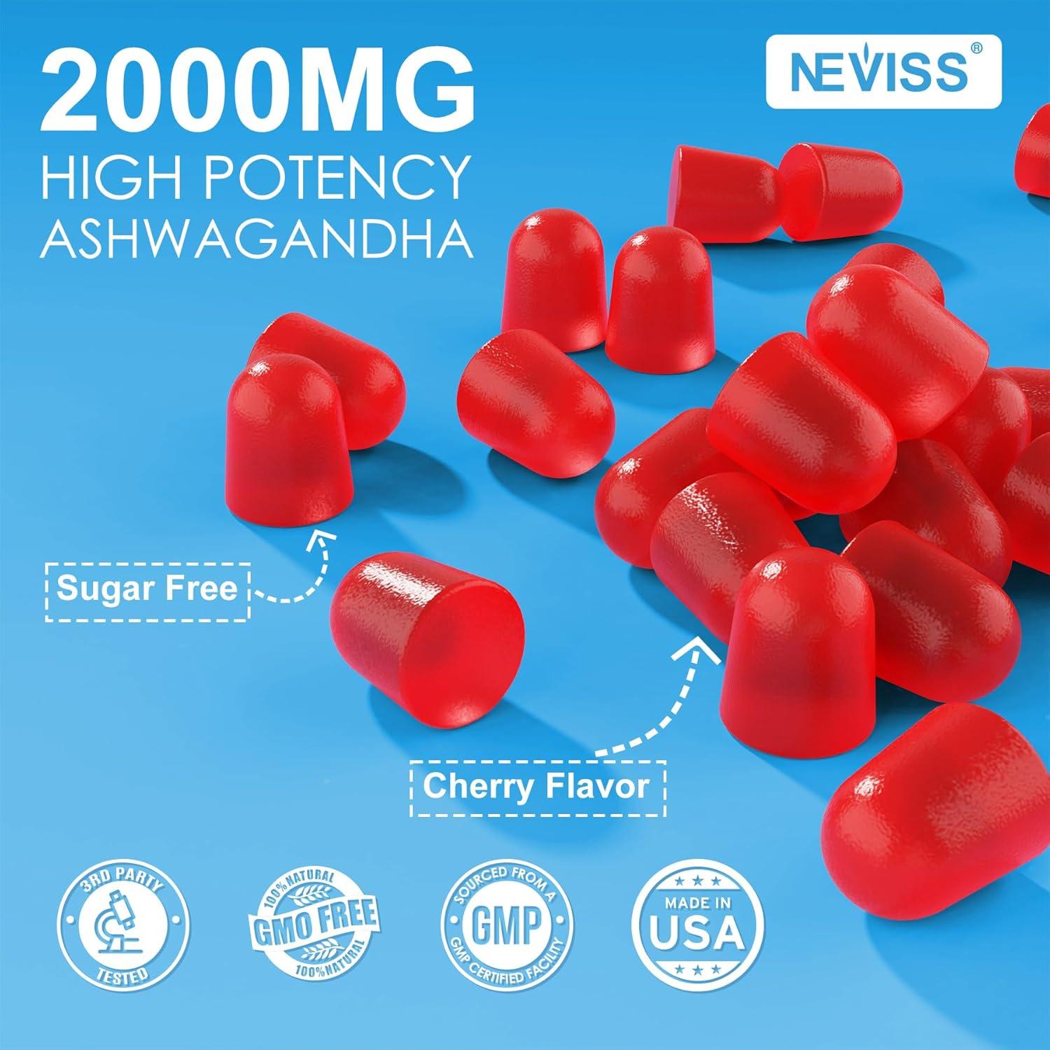 Gomitas de Ashwagandha NEVISS 200mg con Magnesio y B6