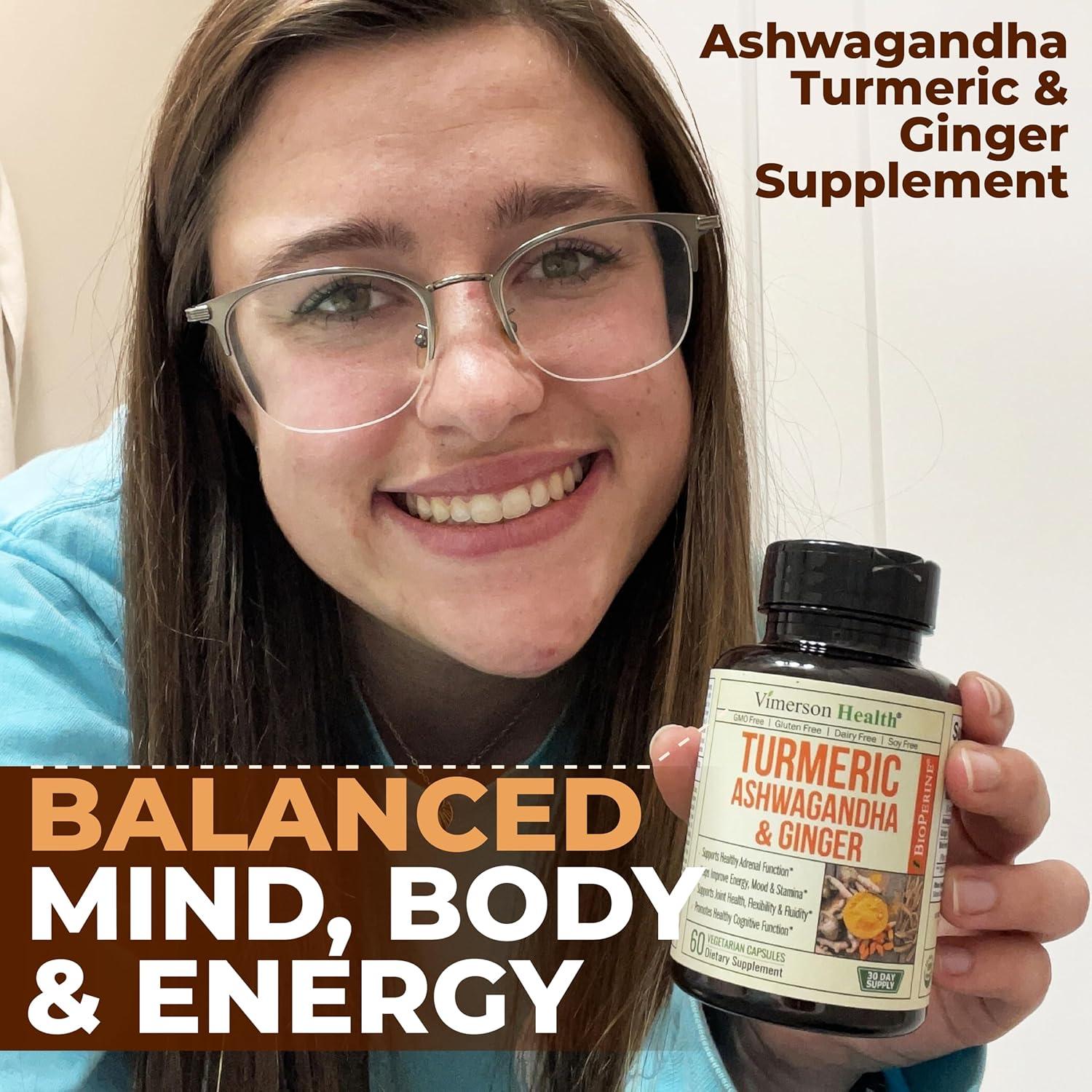 Suplemento de Cúrcuma y Jengibre Vimerson Health 120 Cápsulas