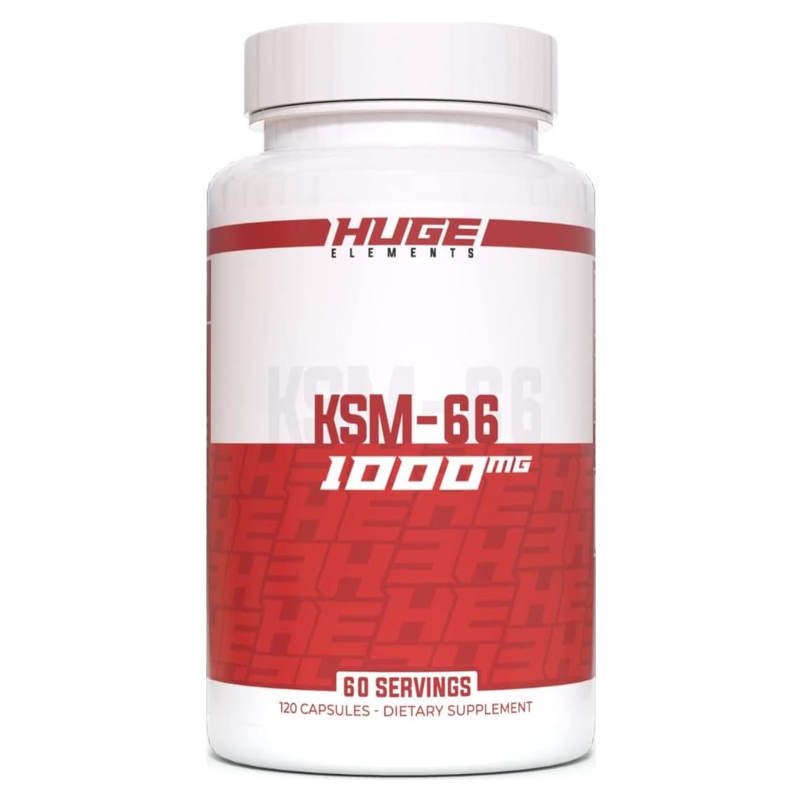 KSM-66 Ashwagandha Huge Supplements 1000mg 120 Cápsulas