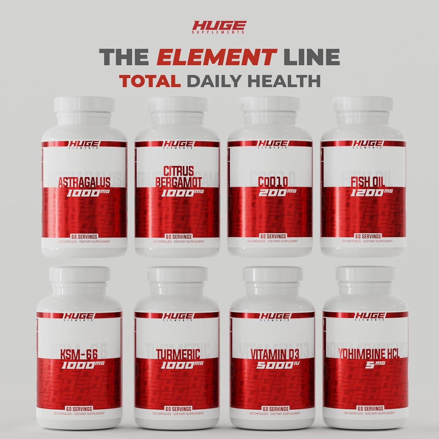 KSM-66 Ashwagandha Huge Supplements 1000mg 120 Cápsulas