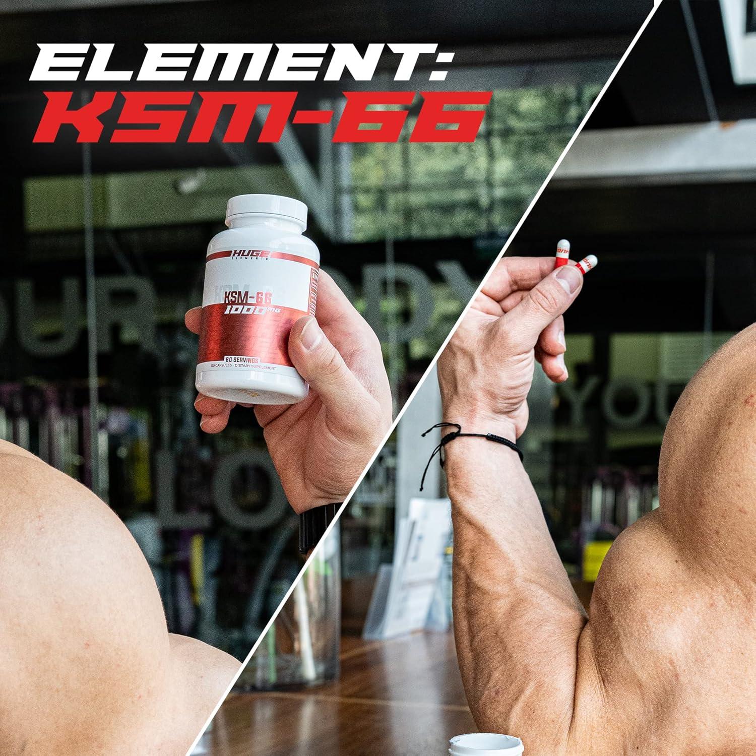 KSM-66 Ashwagandha Huge Supplements 1000mg 120 Cápsulas