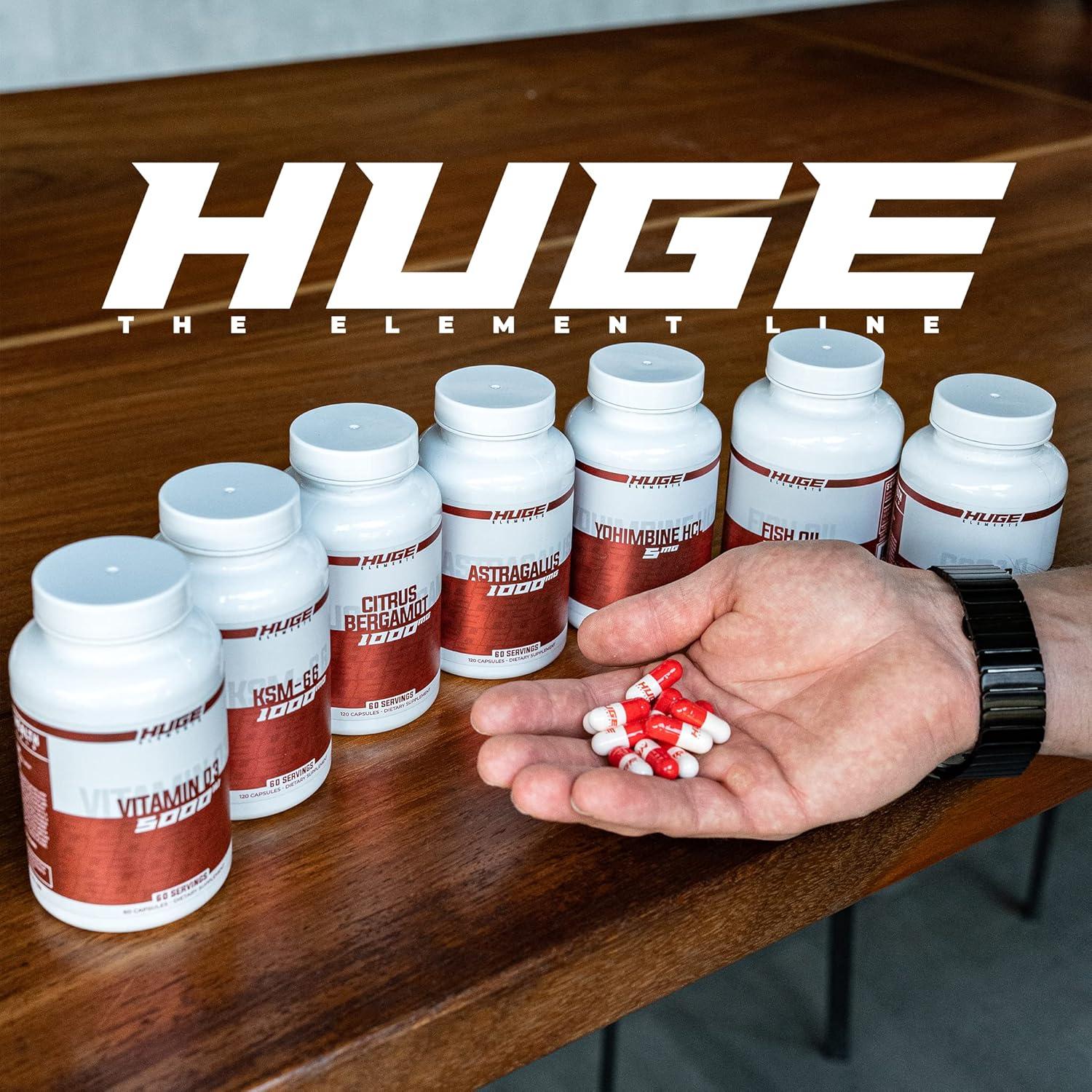 KSM-66 Ashwagandha Huge Supplements 1000mg 120 Cápsulas