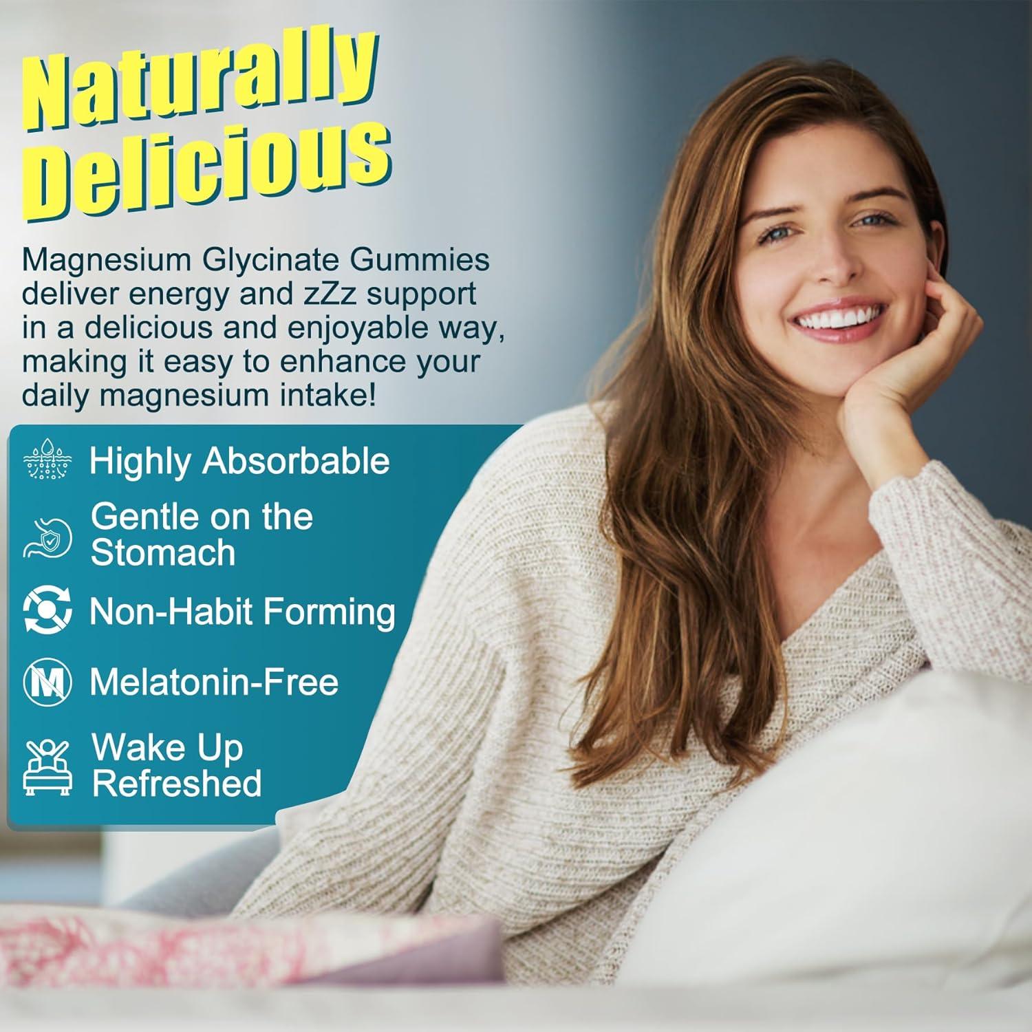 Gomitas de Magnesio Glicinato EnvyCure 400mg con Ashwagandha 60Ct