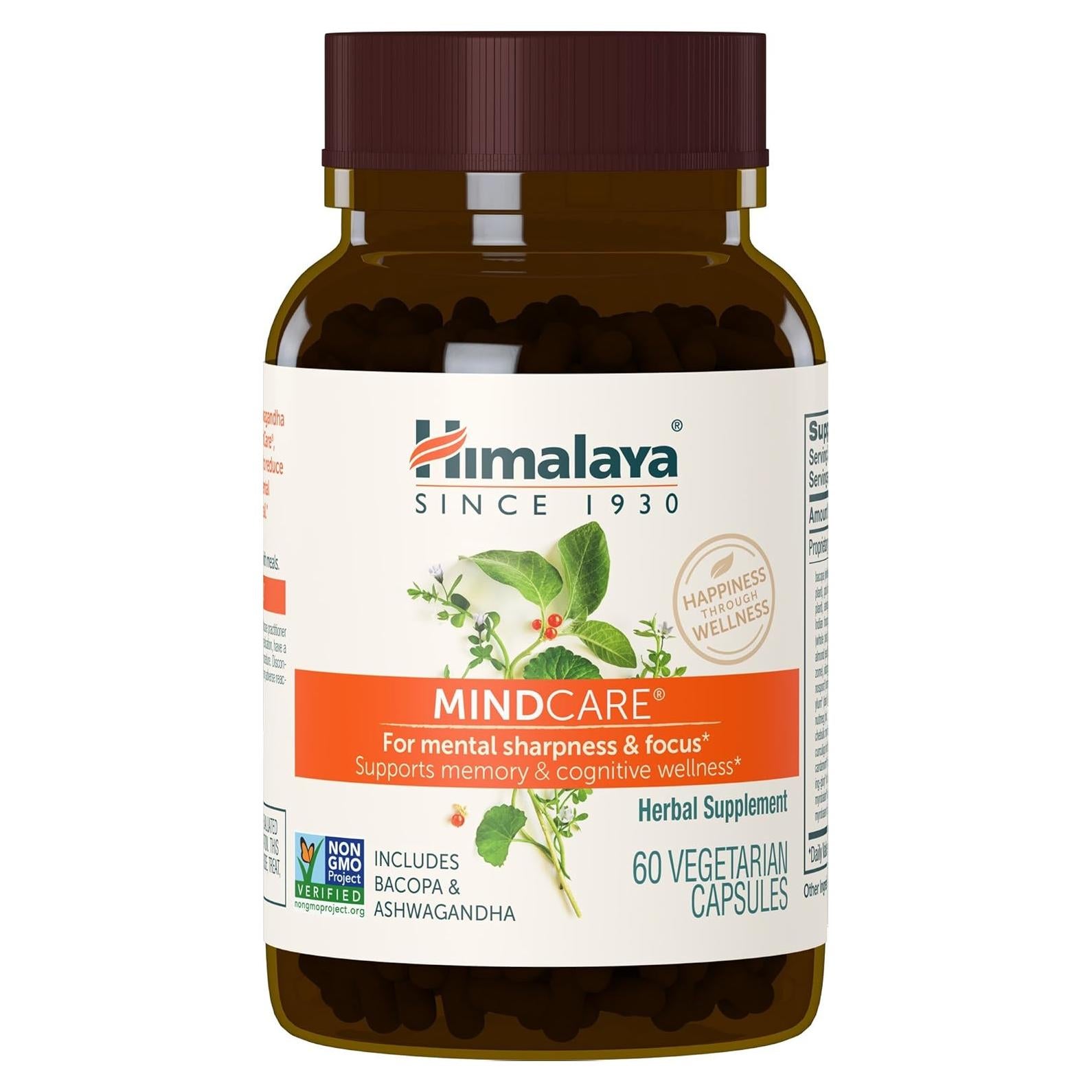 Himalaya MindCare Suplemento Nootrópico 60 Cápsulas 1170 mg