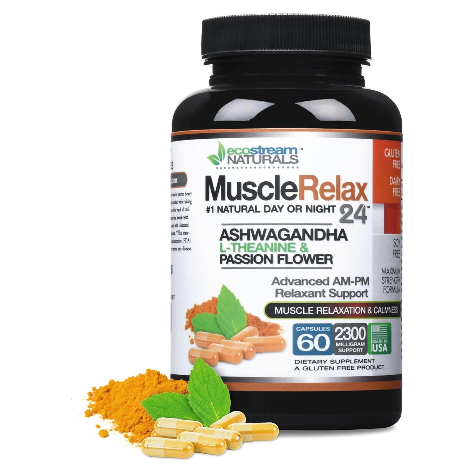 Relajante Muscular Ecostream Naturals 2300mg 60 Cápsulas