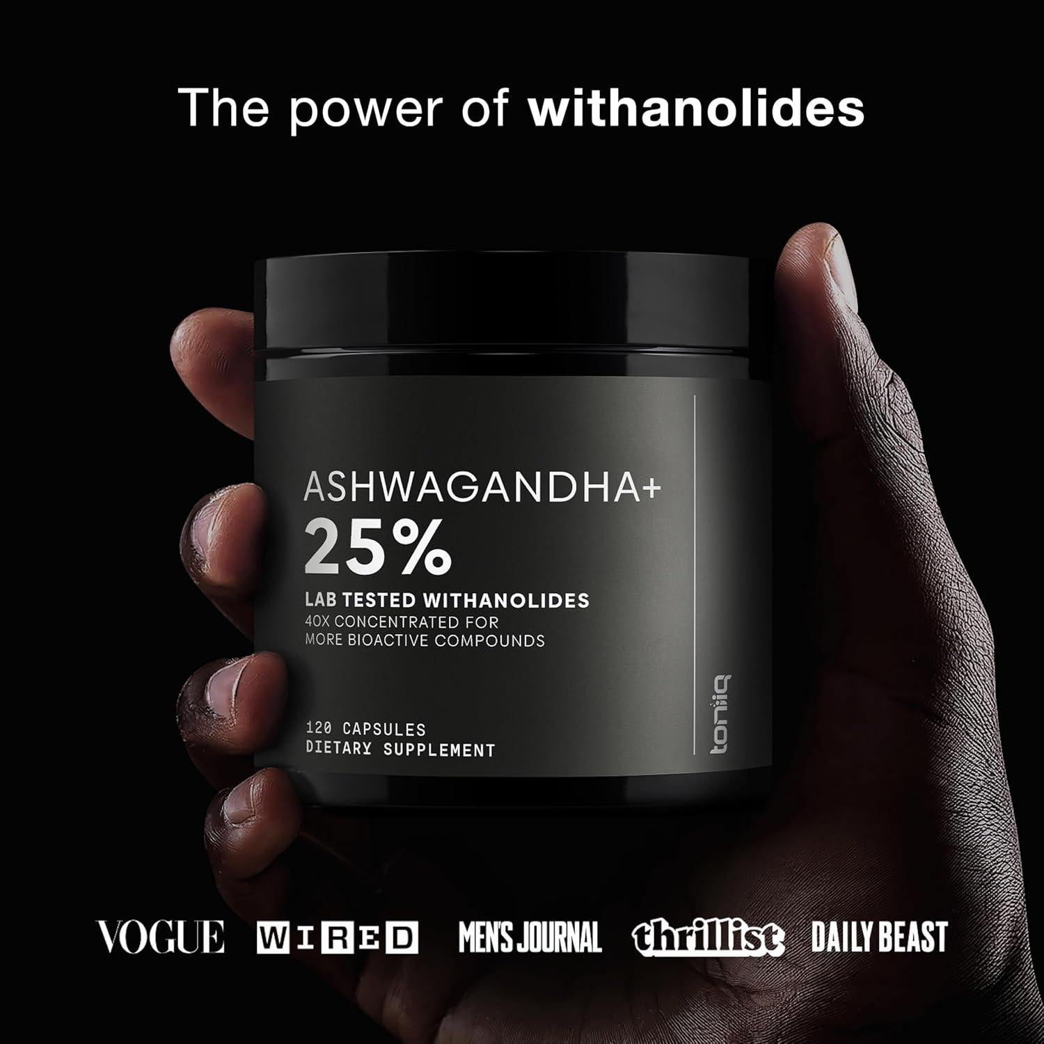 Ashwagandha Toniiq 120 Cápsulas 40:1 25% Withanolides