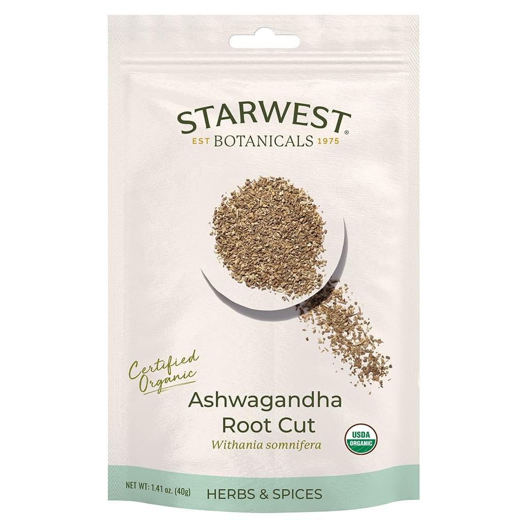 Raíz de Ashwagandha Orgánica Starwest Botanicals 40g