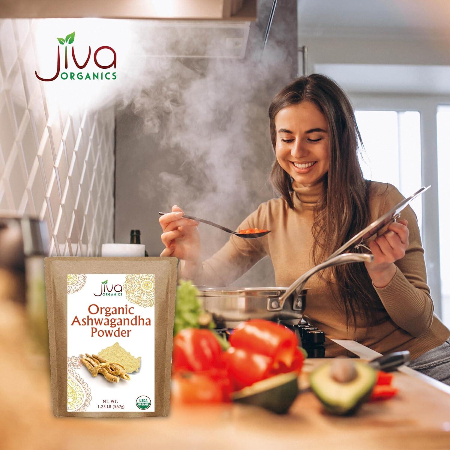 Polvo de Raíz de Ashwagandha Orgánico Jiva 0.57 kg - Sin Gluten