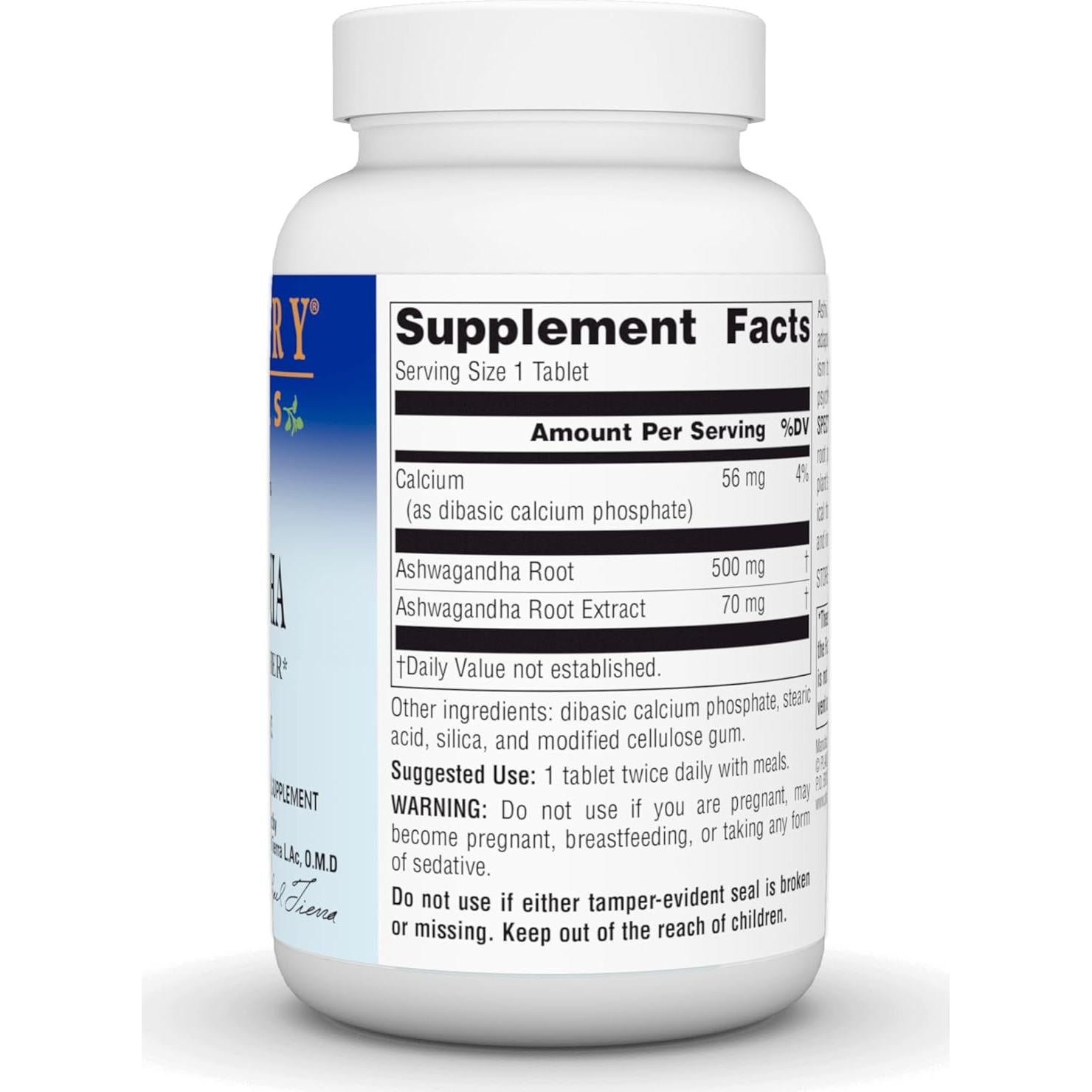 Ashwagandha Espectro Completo Planetary Herbals 570 mg 120 Tabletas