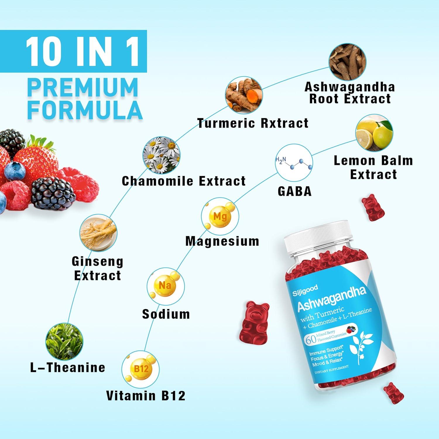 Gomitas de Ashwagandha Sucotond 120 unidades sabor bayas