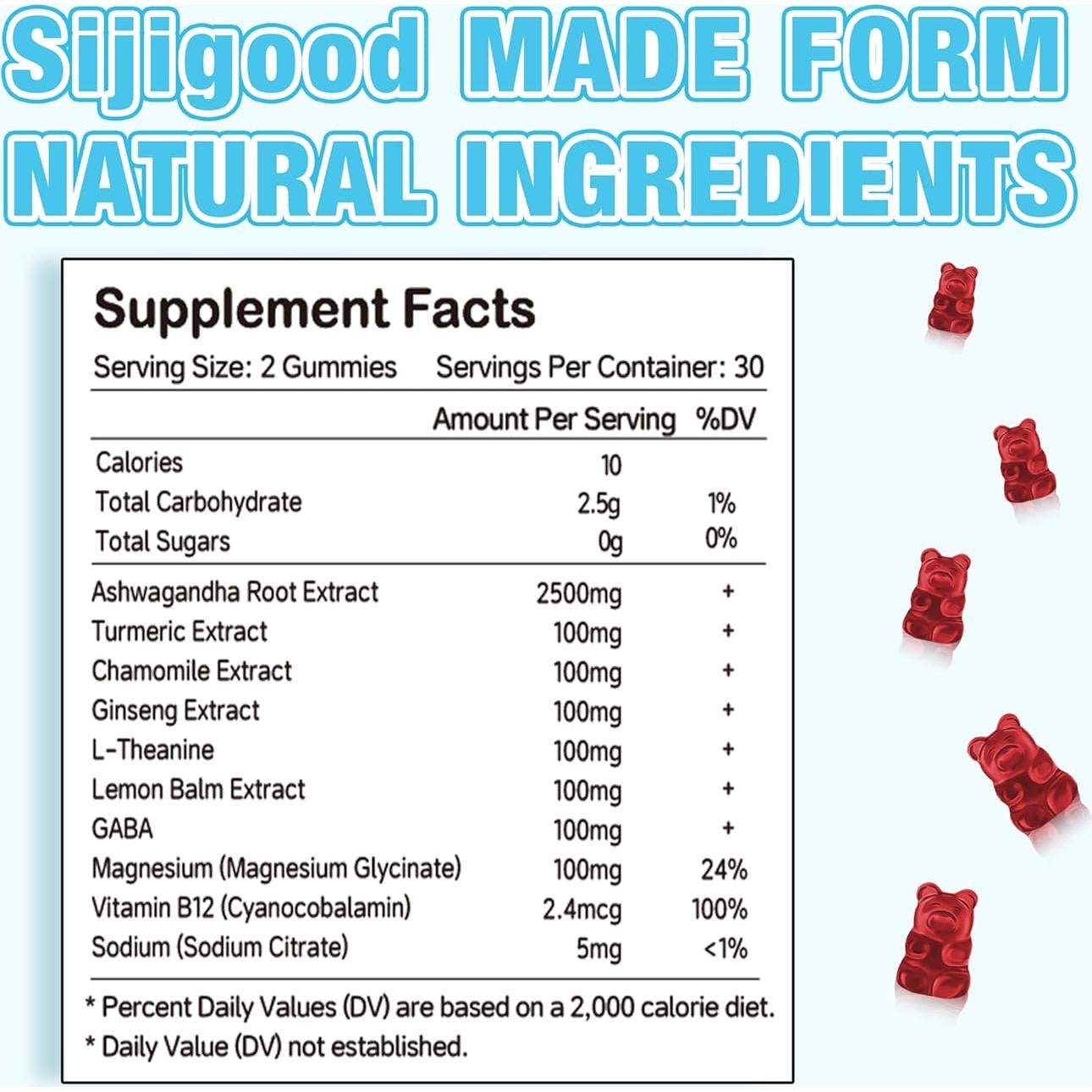 Gomitas de Ashwagandha Sucotond 120 unidades sabor bayas