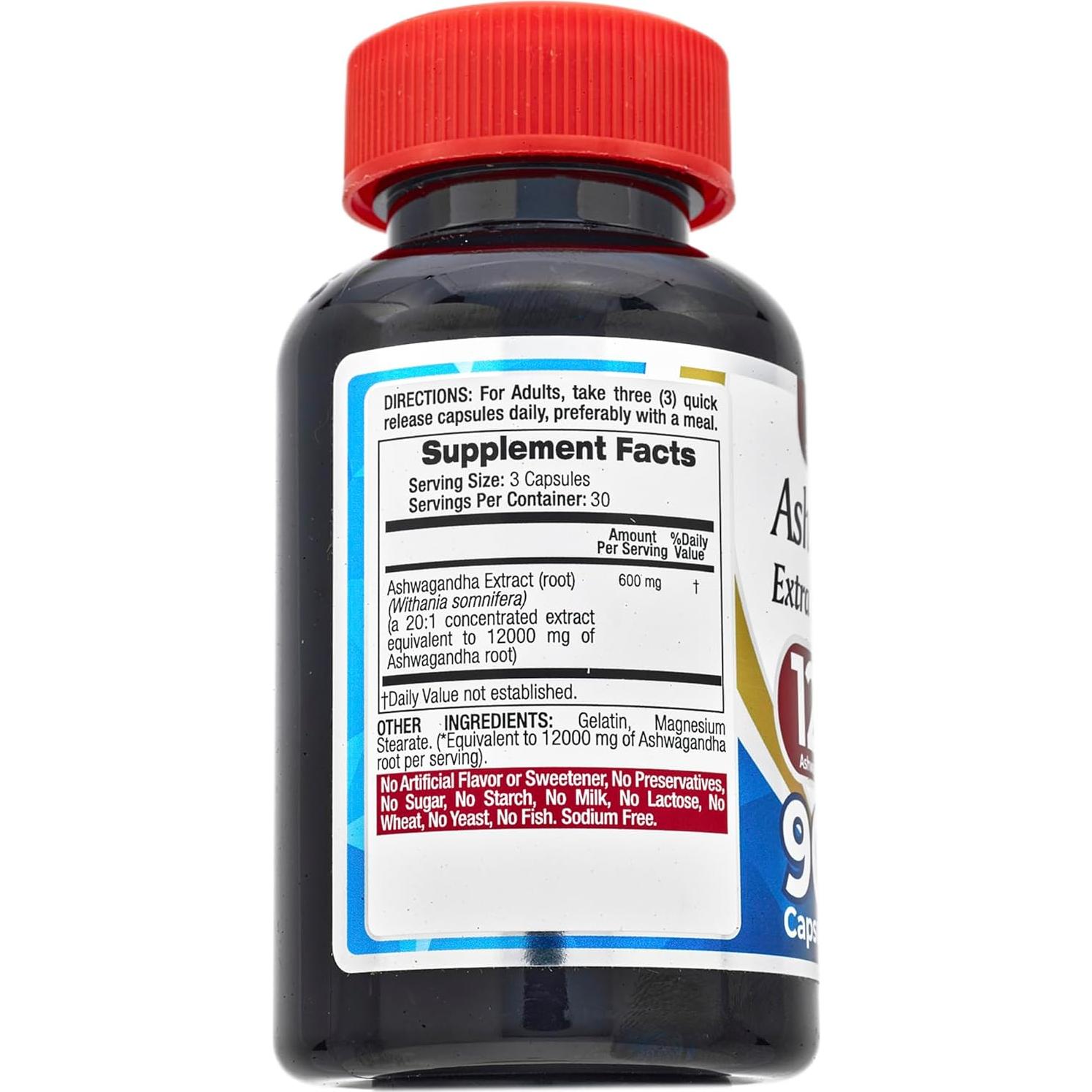 Suplemento de Ashwagandha FITO MEDIC'S 90 Cápsulas 12000 mg