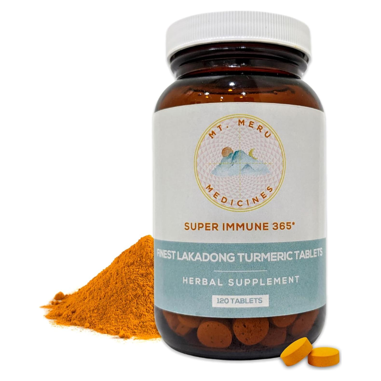 Suplemento Vegano de Cúrcuma Lakadong 120 Tabletas - Alta Curcumina