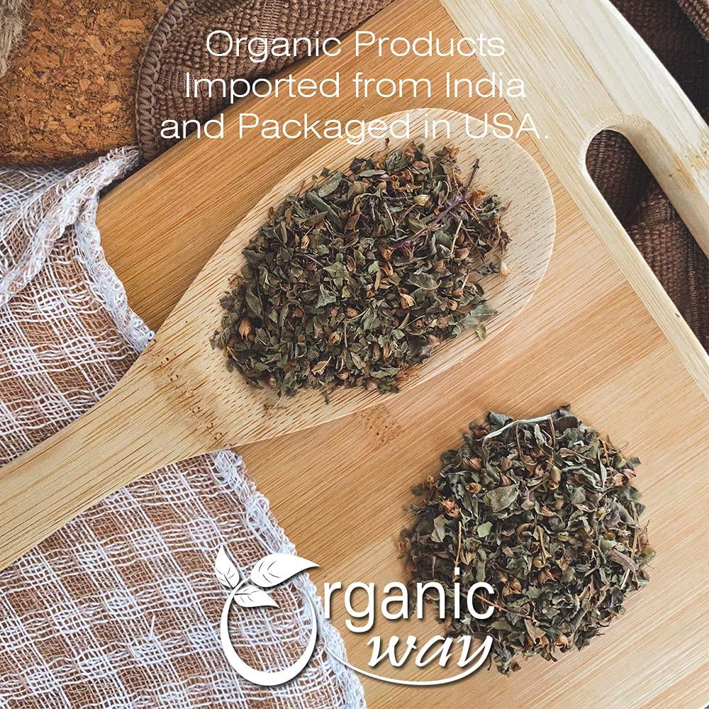 Tulsi Cortada y Tamizada Orgánica Forma - 454 g - Albahaca Sagrada