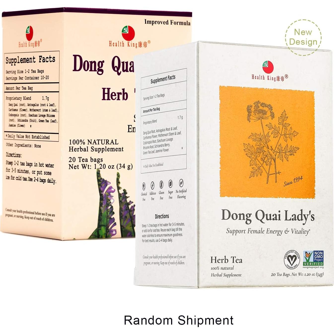 Té de Hierbas Dong Quai Health King - 20 Bolsas 81.65g