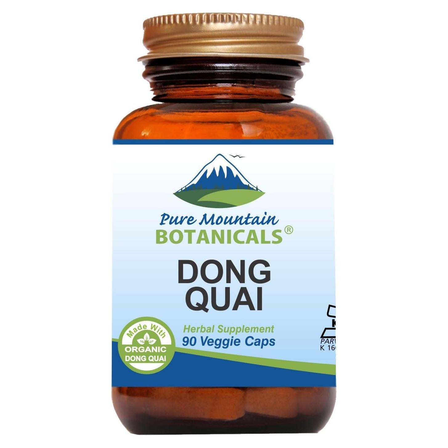 Cápsulas de Dong Quai Pure Mountain Botanicals 500mg Veganas