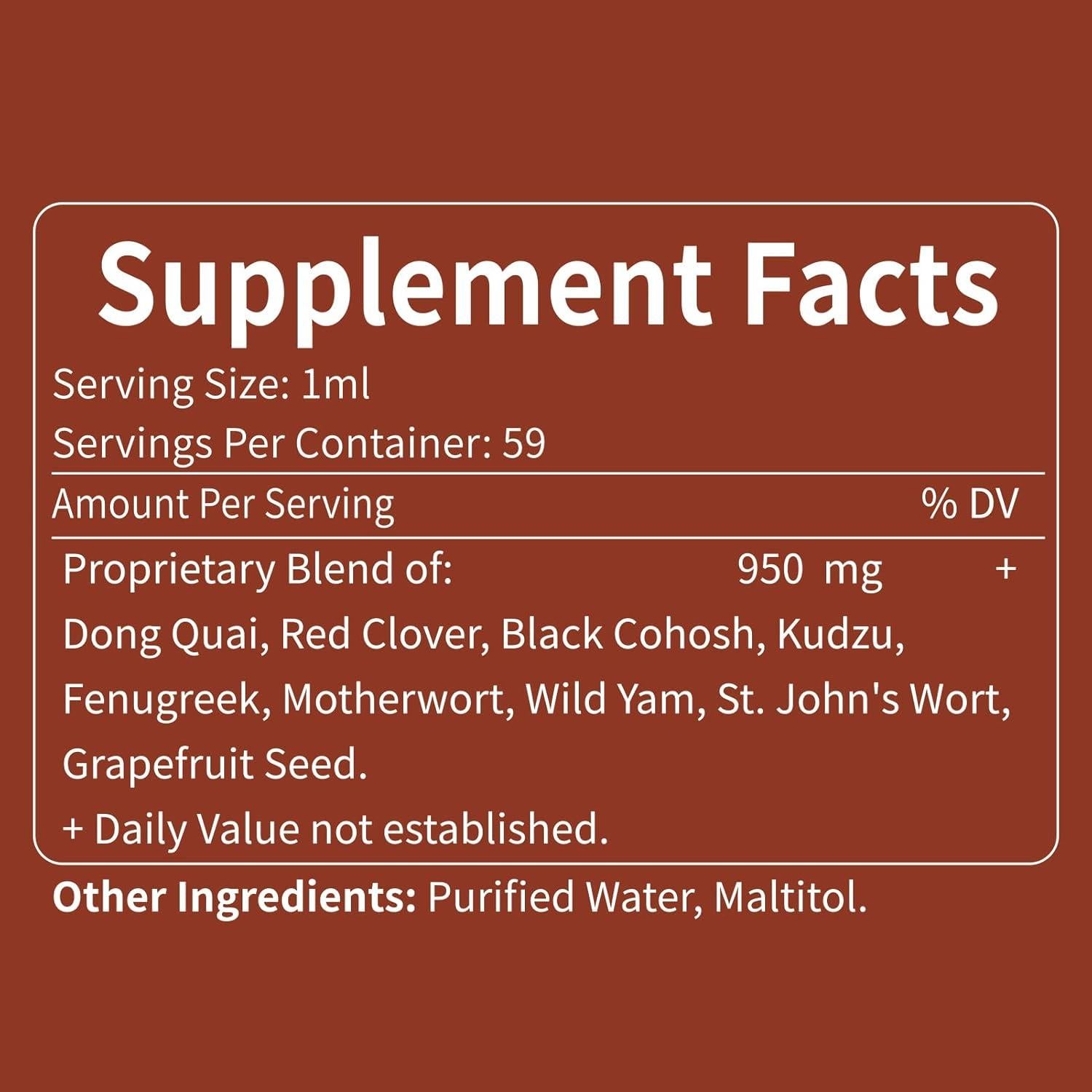 Suplemento Líquido de Dong Quai Eubrition 60 ml - Alivio Menopausia y SPM