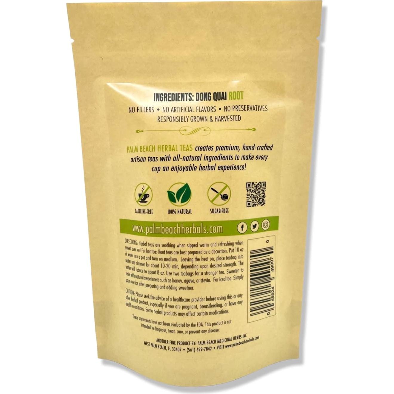 Té Herbal Puro Palm Beach - Raíz de Dong Quai 30 Bolsas