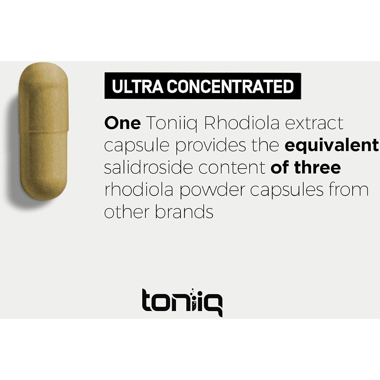 Suplemento Toniiq Rhodiola Rosea 600mg - 120 Cápsulas