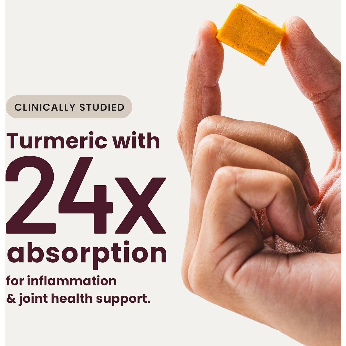 Suplemento Masticables de Cúrcuma HumanN - 30 Contenido Sabor Naranja