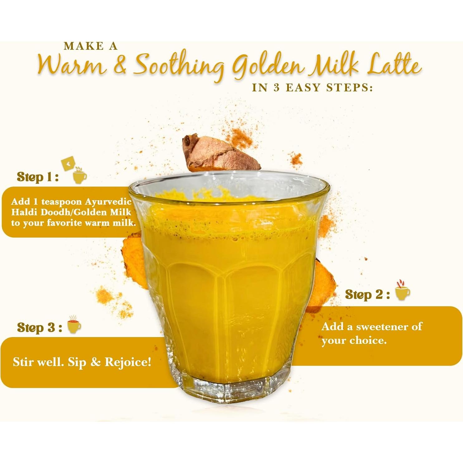 Leche Dorada Ayurvédica Haldi Doodh YogaSun 50g - Sin Gluten