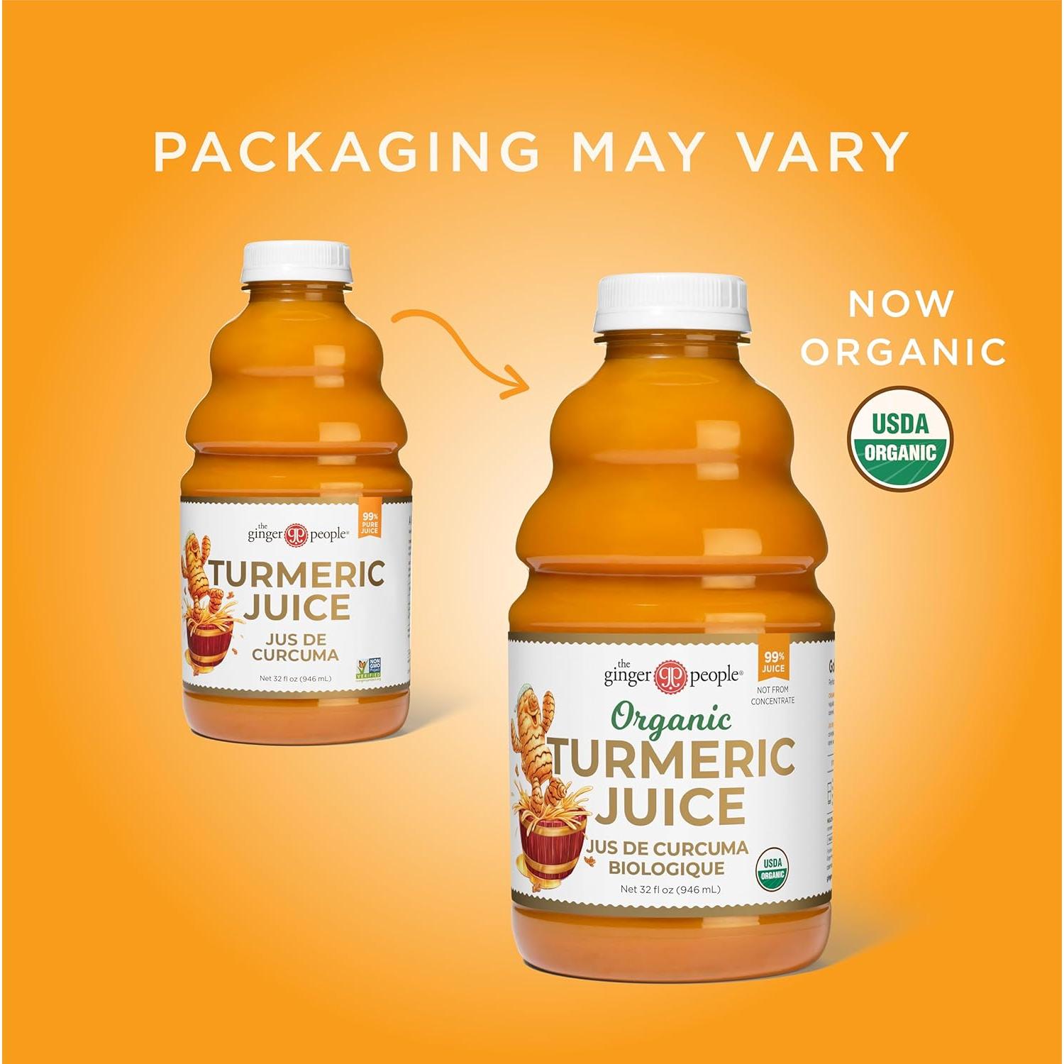 Jugo de Cúrcuma Orgánica 99% Pura The Ginger People 946 ml