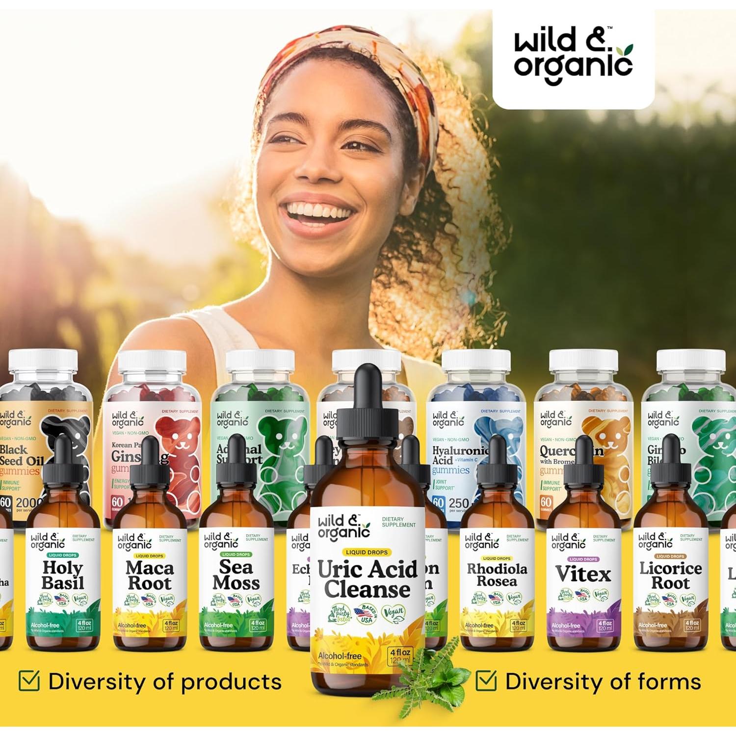 Gotas de Limpieza Ácido Úrico Silvestre y Orgánico 118 ml