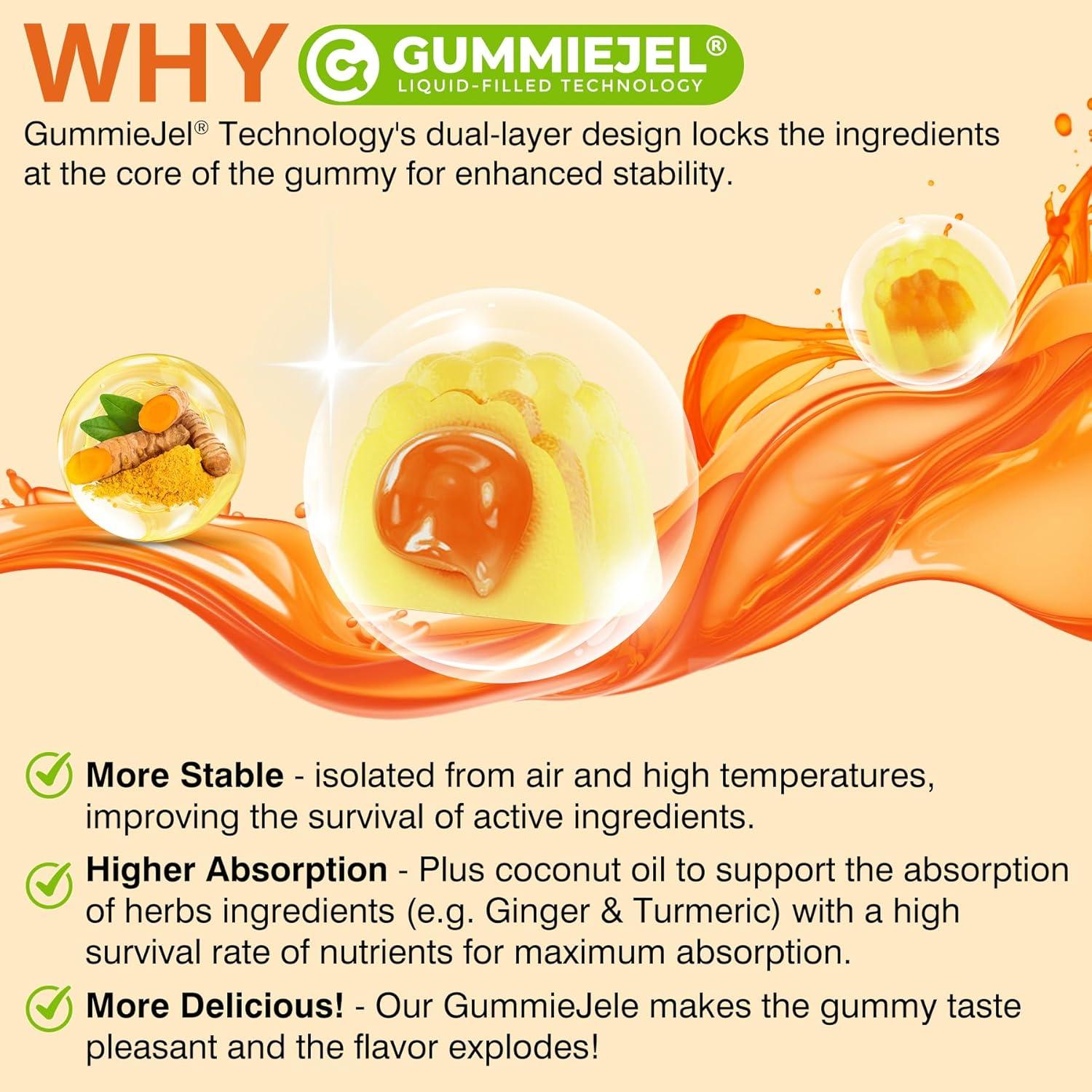 Gominolas de Jengibre y Cúrcuma LILICARE - 60 Unidades Sin Azúcar