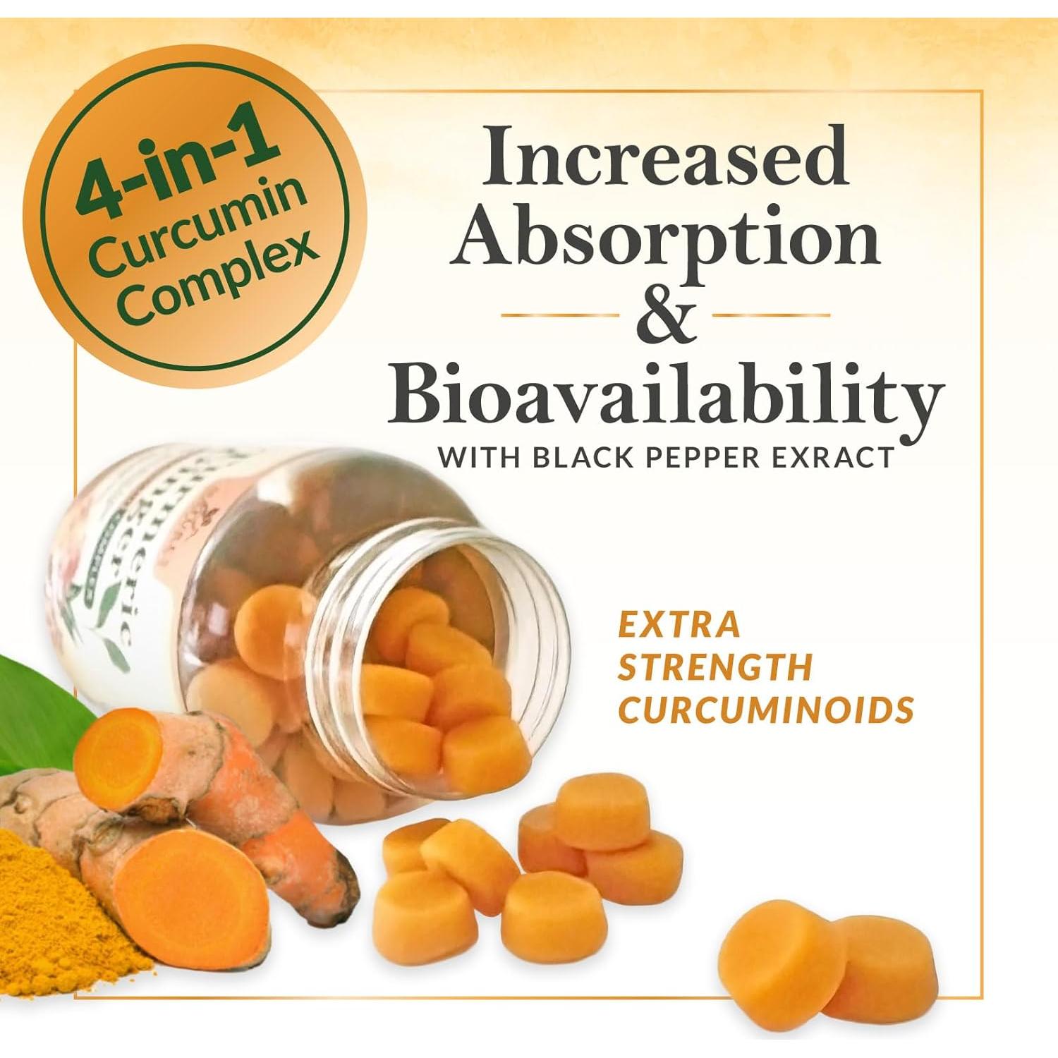 Gomitas de Cúrcuma y Jengibre Nutrición de la Naturaleza - 60 Unidades