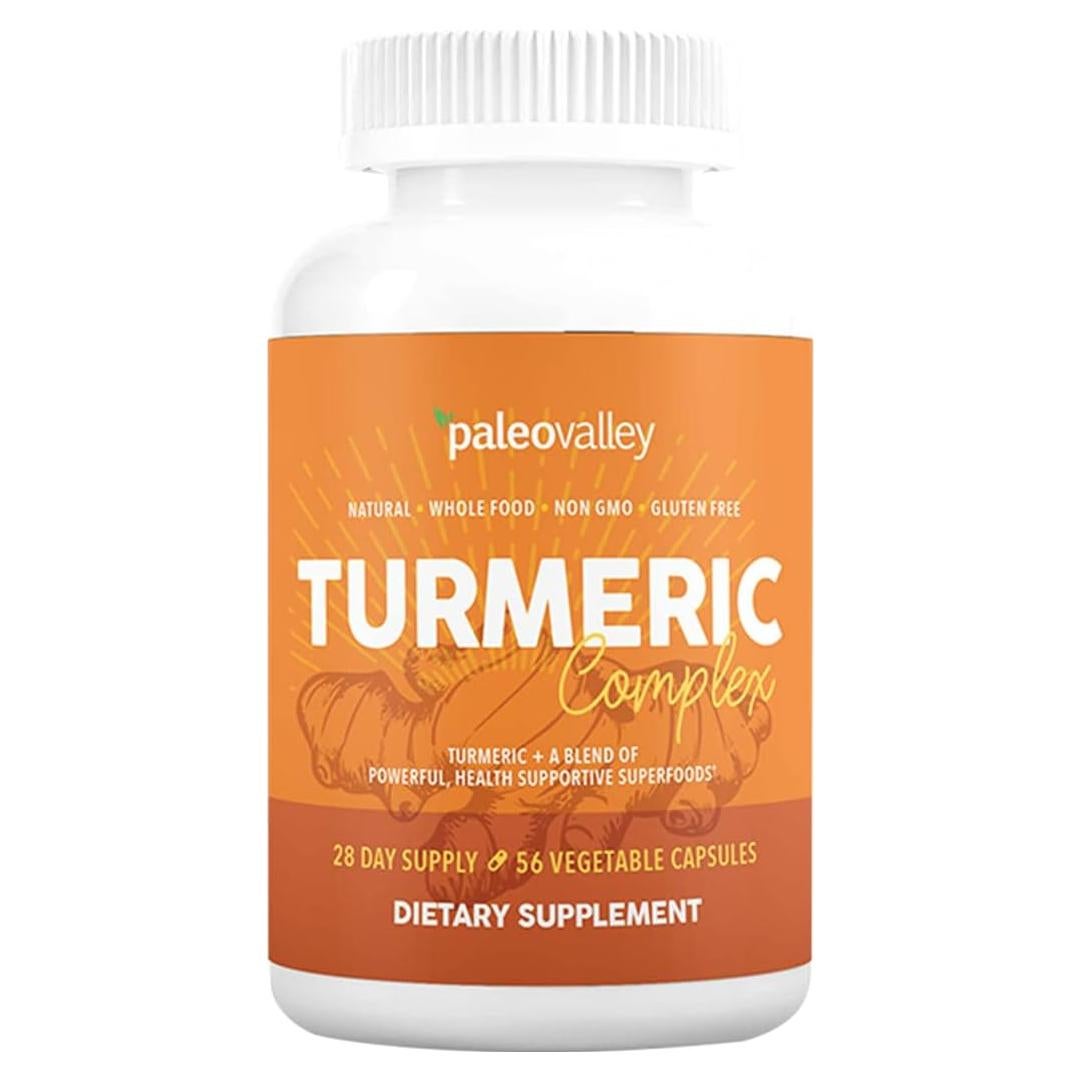 Complejo de Cúrcuma Orgánica Paleovalley - 56 Cápsulas Vegetarianas
