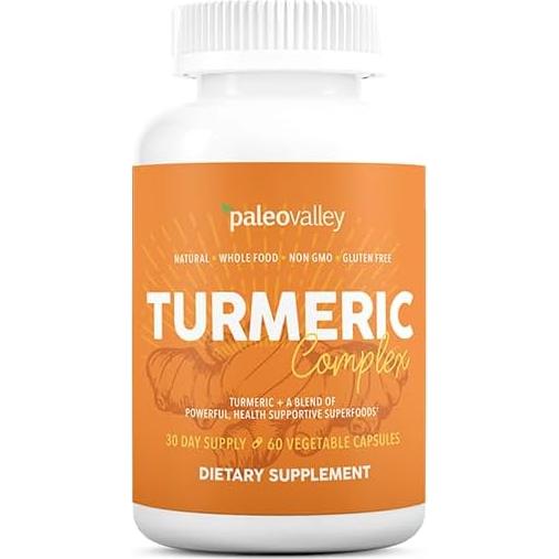 Complejo de Cúrcuma Orgánica Paleovalley - 56 Cápsulas Vegetarianas