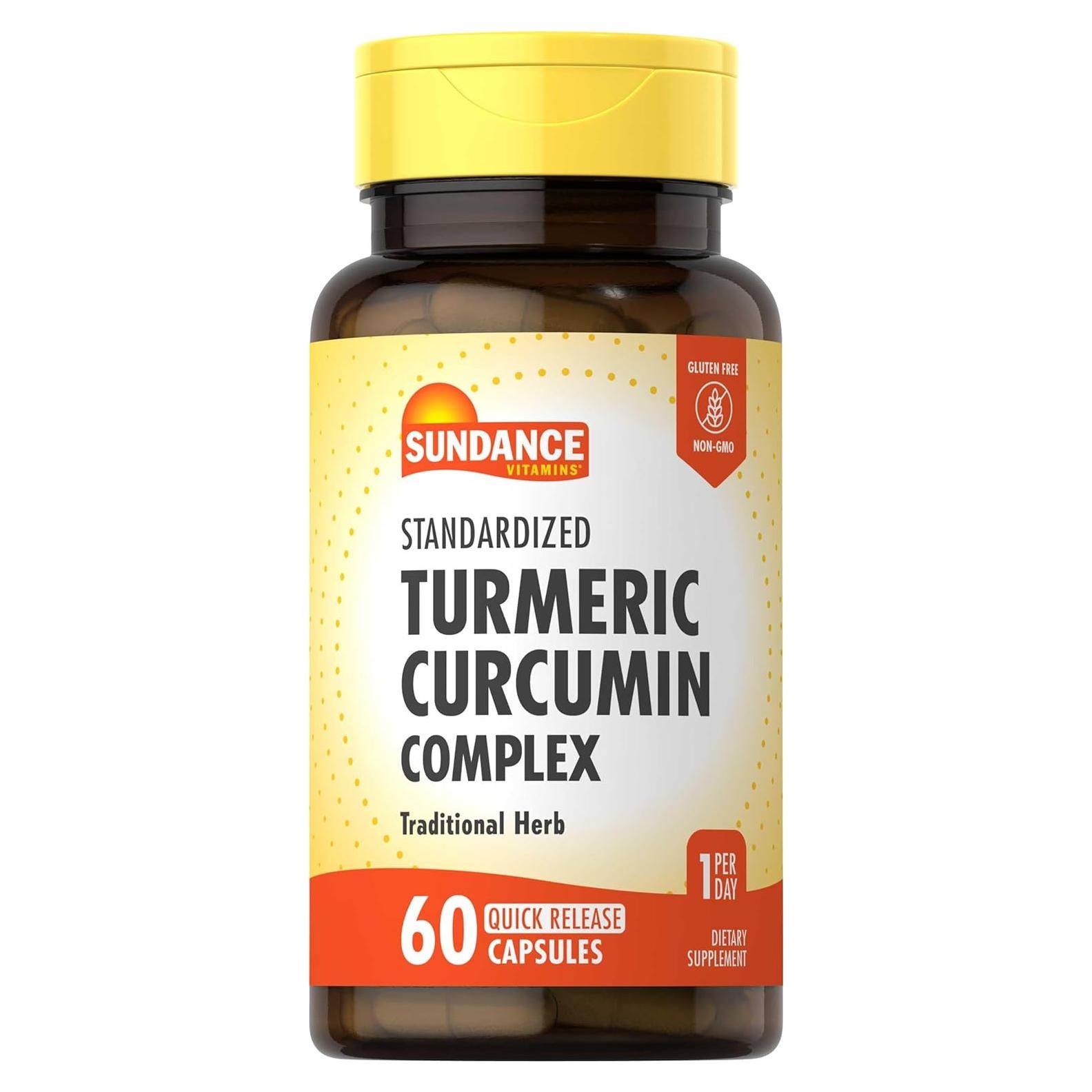 Complejo de Cúrcuma y Curcumina Sundance | 60 Cápsulas Rápidas