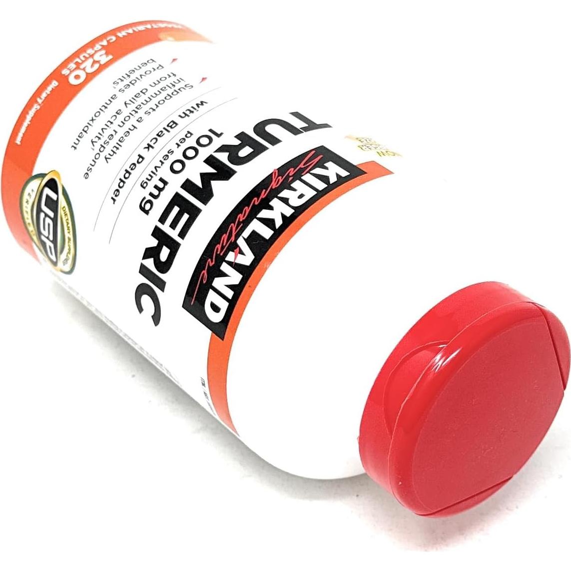 Cápsulas de Cúrcuma con Pimienta Negra Kirkland 1000mg 320u