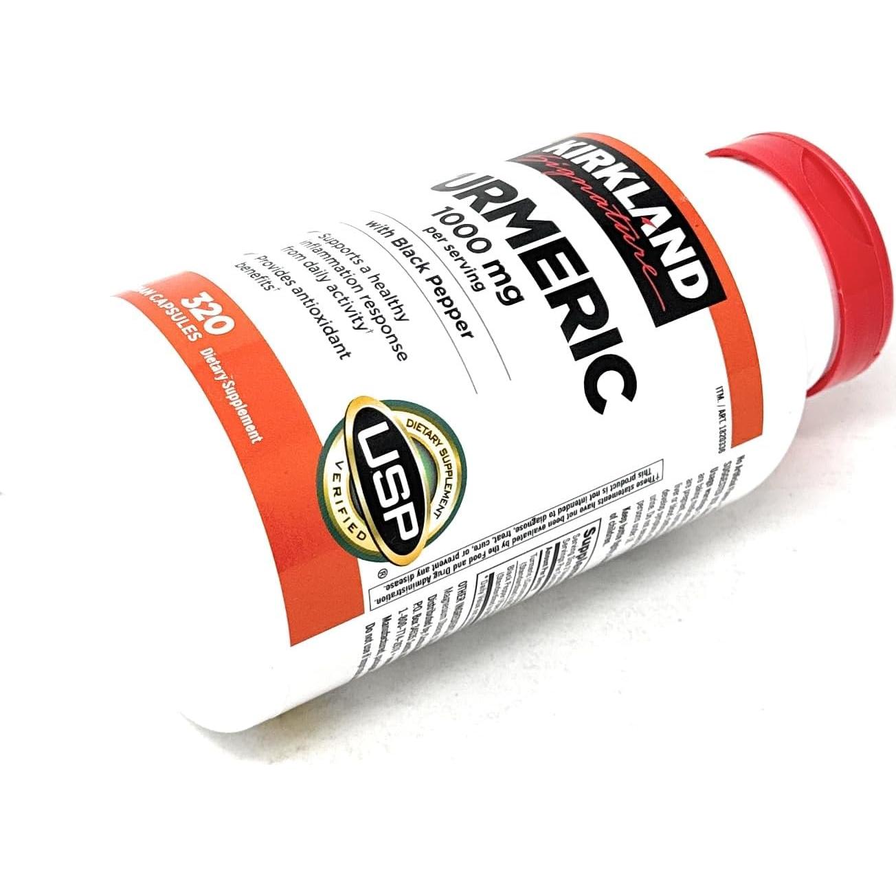 Cápsulas de Cúrcuma con Pimienta Negra Kirkland 1000mg 320u