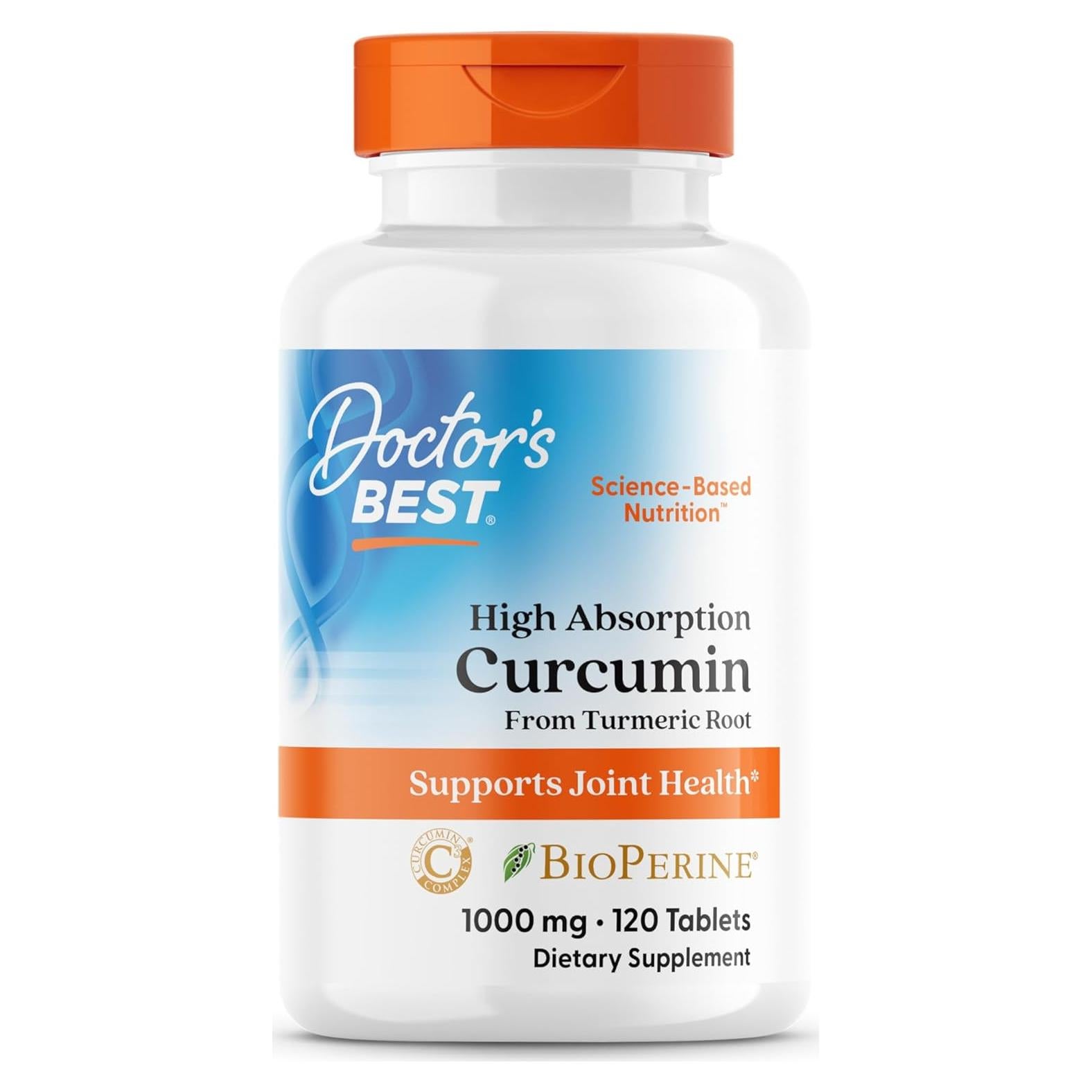 Curcumina 1000 mg Doctor's Best con C3 Complex y BioPerine