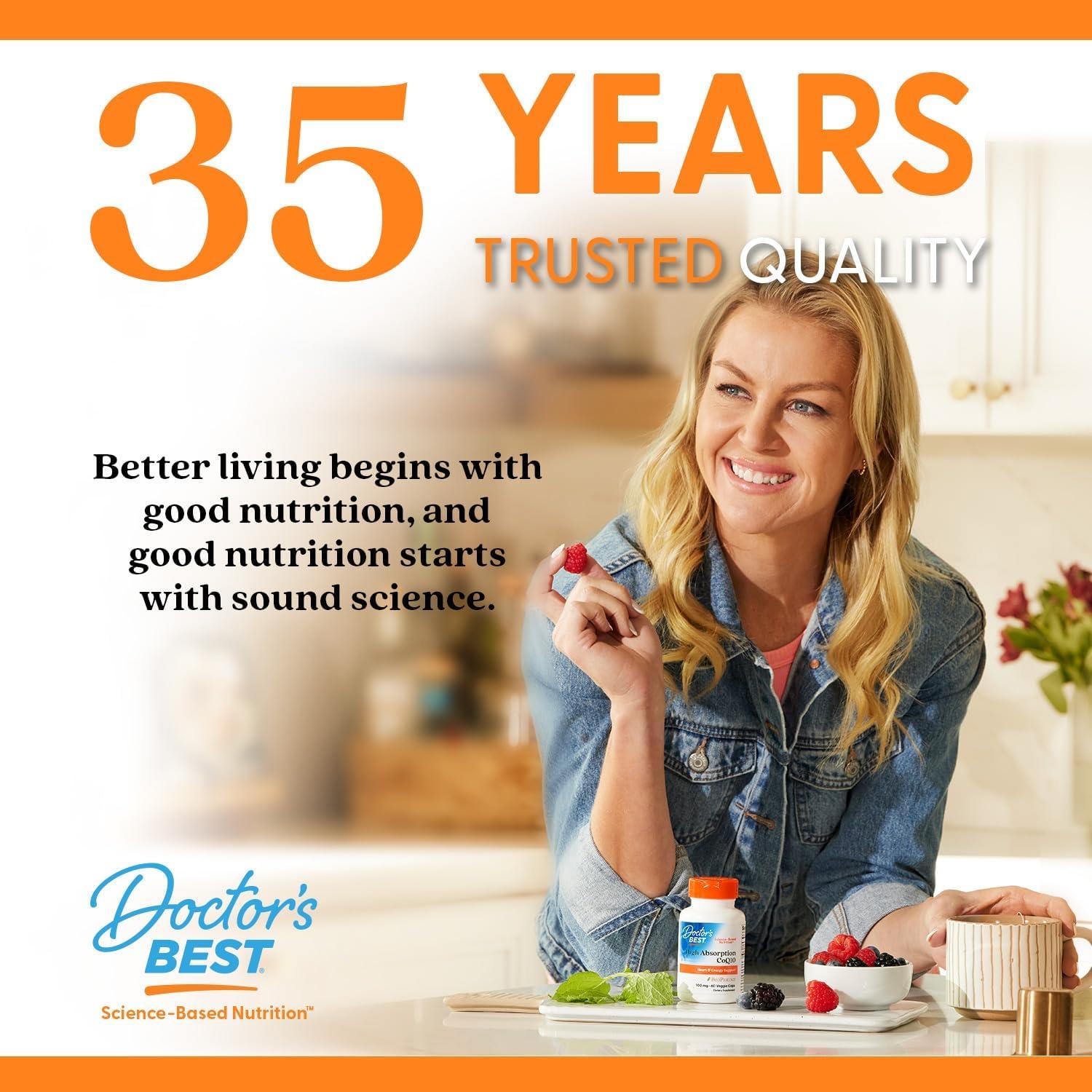 Curcumina 1000 mg Doctor's Best con C3 Complex y BioPerine