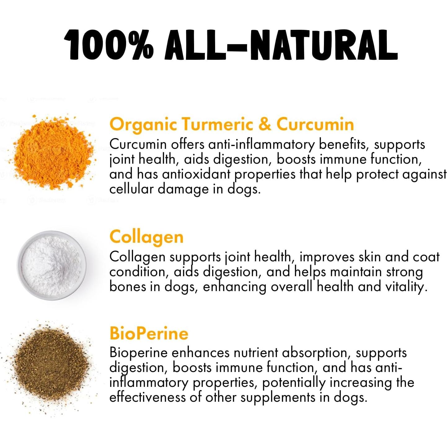 Suplemento de Cúrcuma y Curcumina LEGITPET 120 Masticables