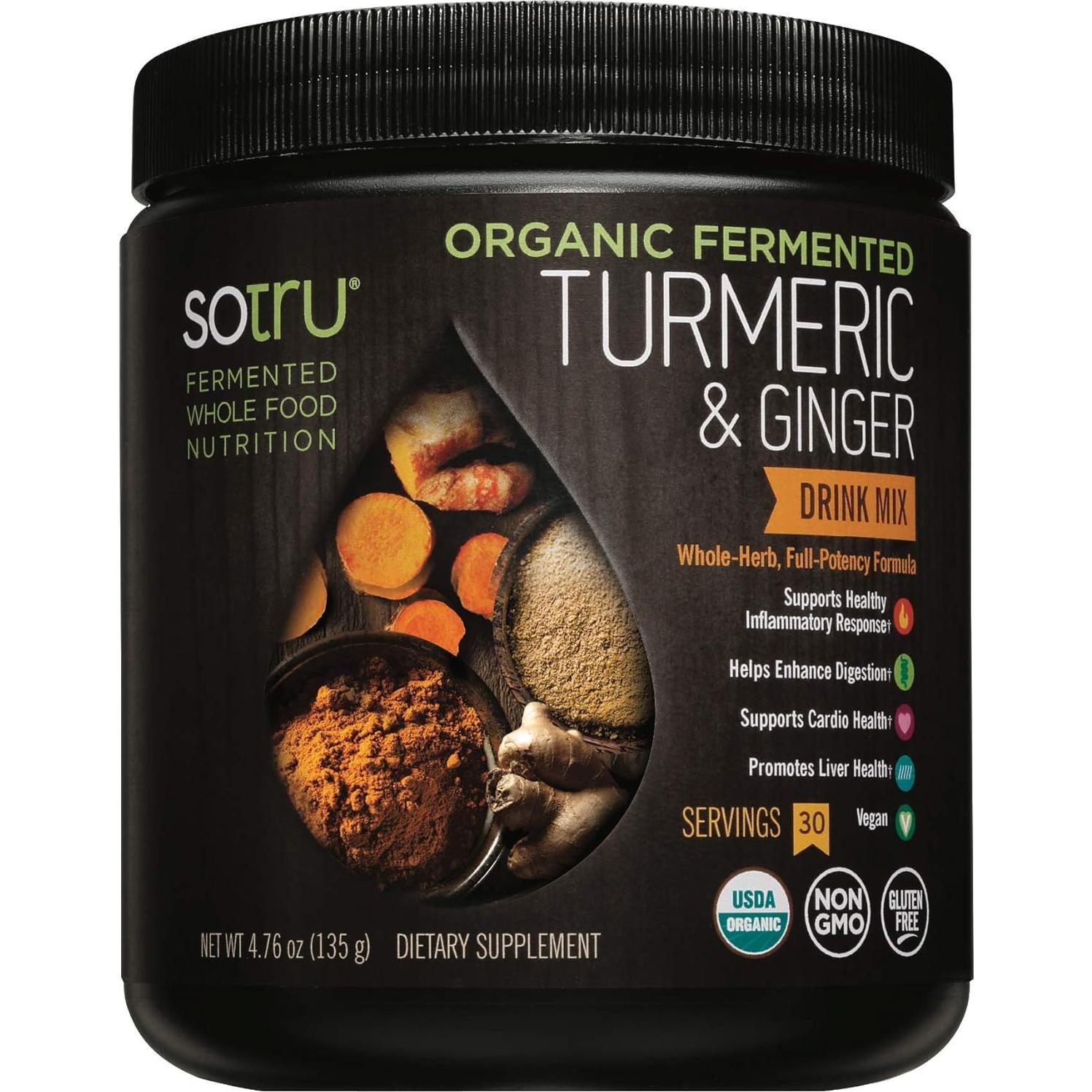 Mezcla de Bebida de Cúrcuma y Jengibre PlantFusion 134g