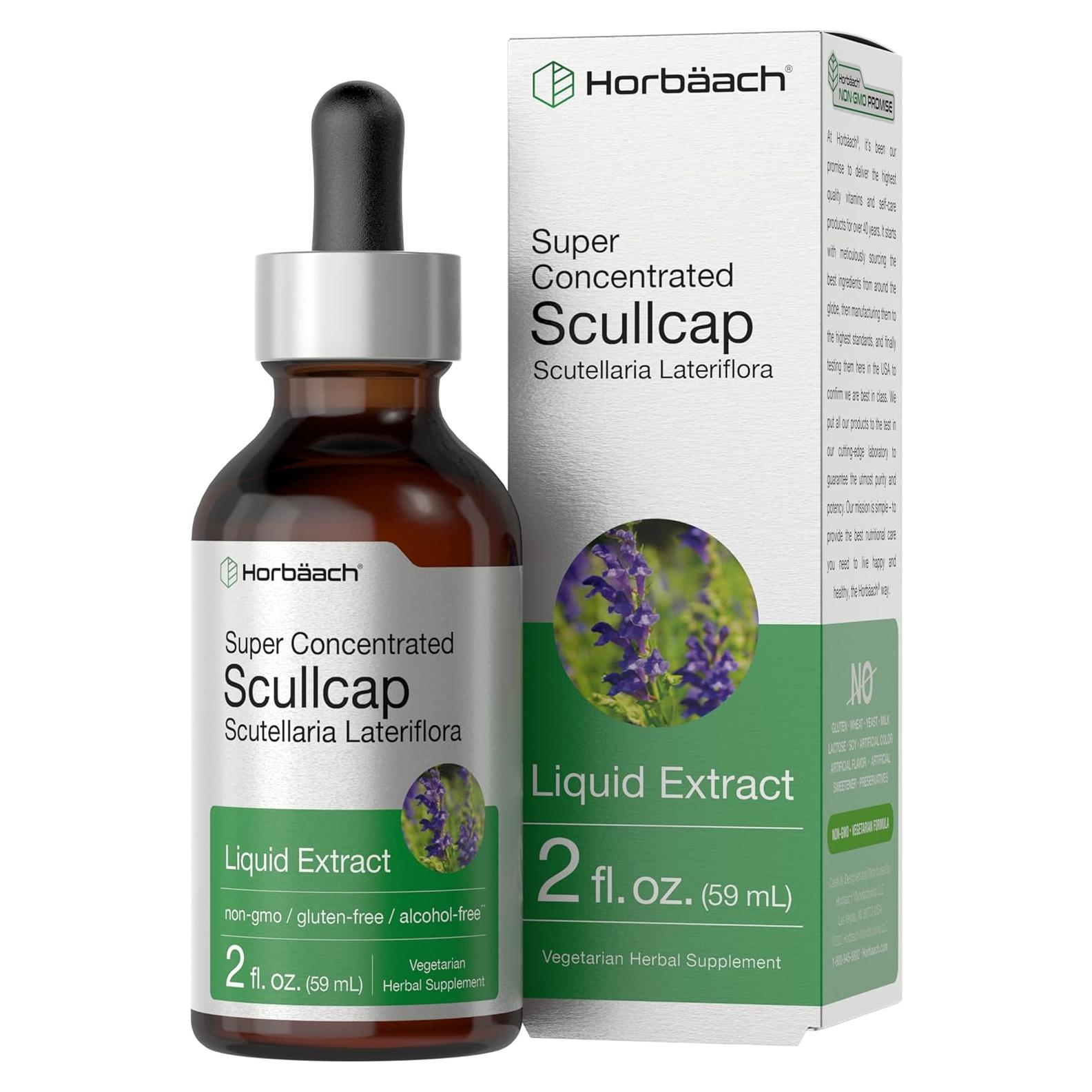 Extracto Líquido de Scullcap Horbaach 59 ml Sin Alcohol