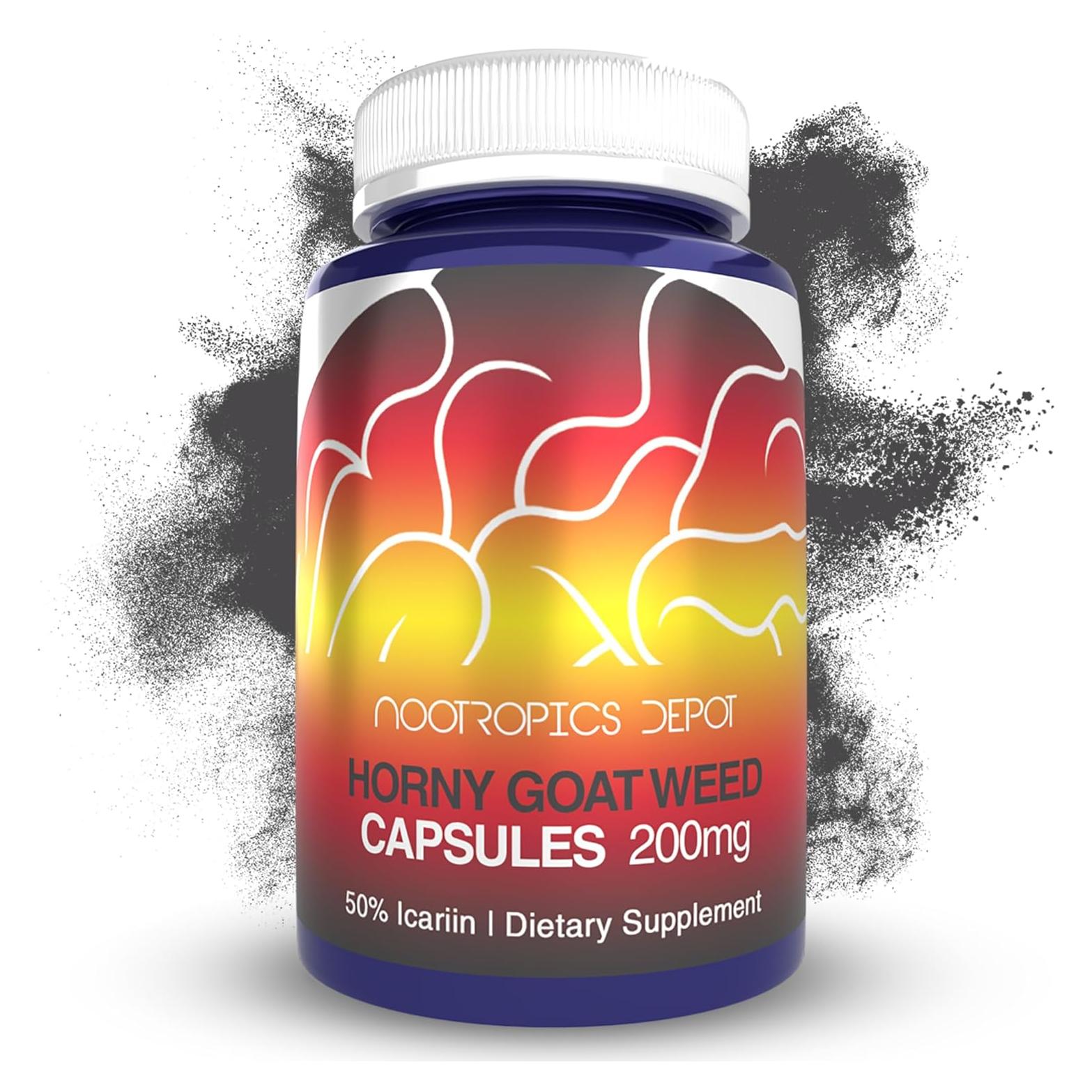 Cápsulas Nootropics Depot Horny Goat Weed 200mg 30 Conteo