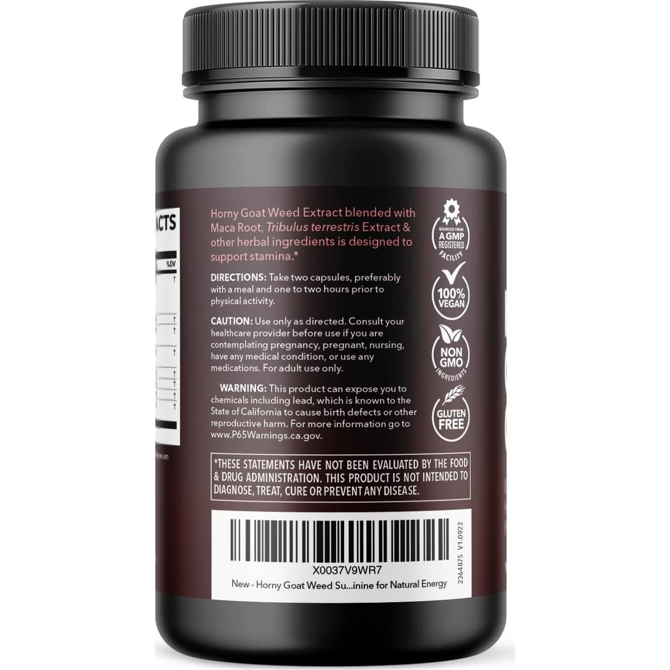 Cápsulas de Hierba de Cabra Excitada Havasu Nutrition 120 Unidades