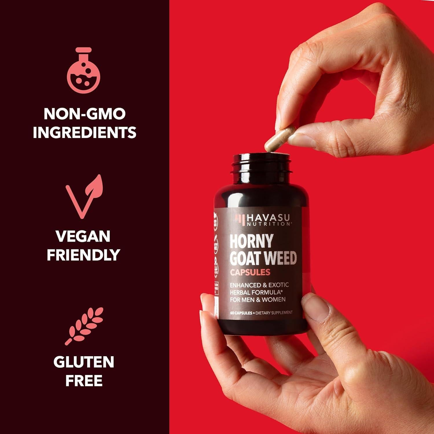 Cápsulas de Hierba de Cabra Excitada Havasu Nutrition 120 Unidades