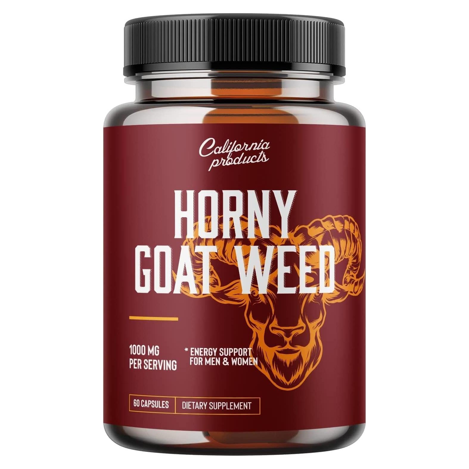 Suplemento Natural de Hierba de Cabra Excitada 1000 mg - California Products