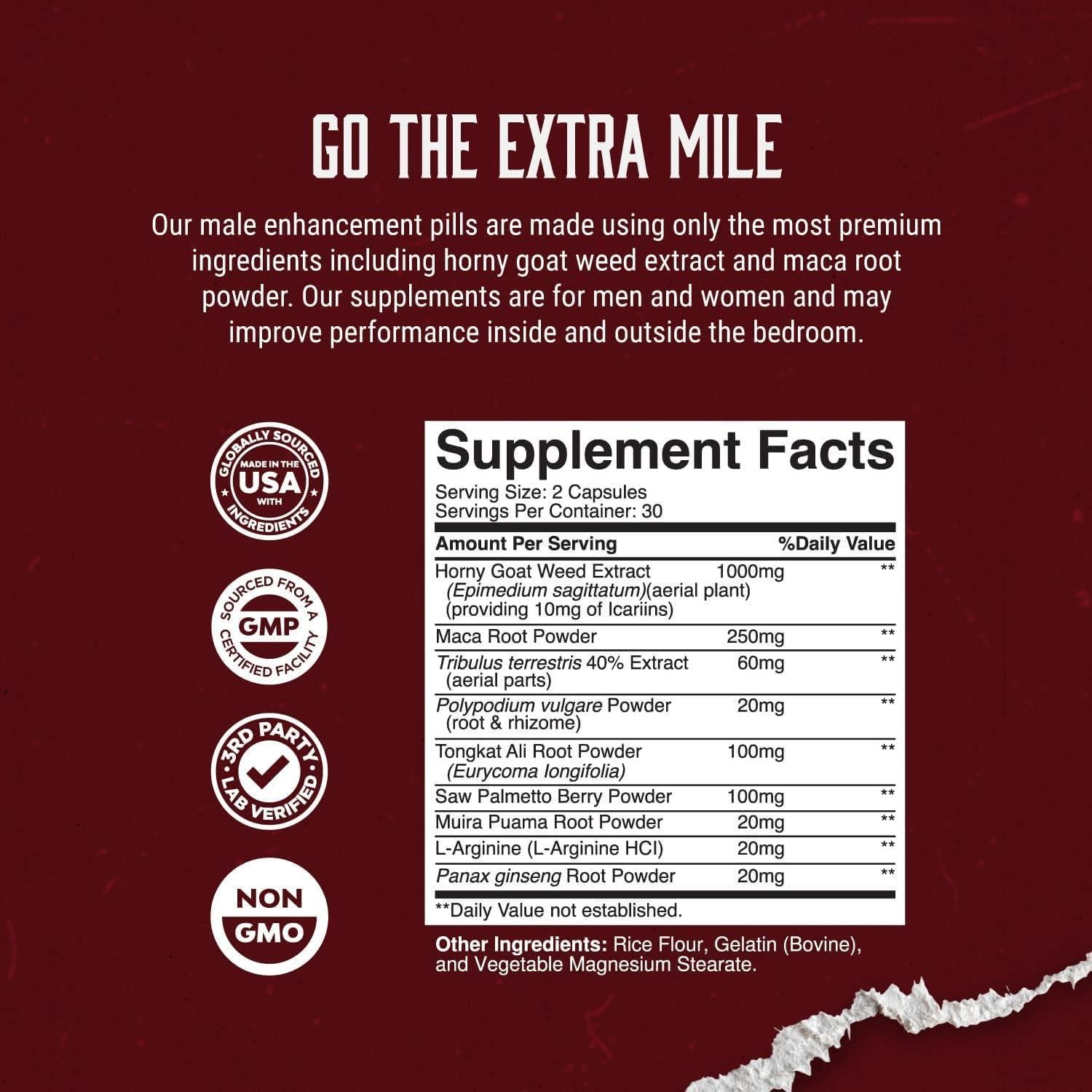 Suplemento Natural de Hierba de Cabra Excitada 1000 mg - California Products